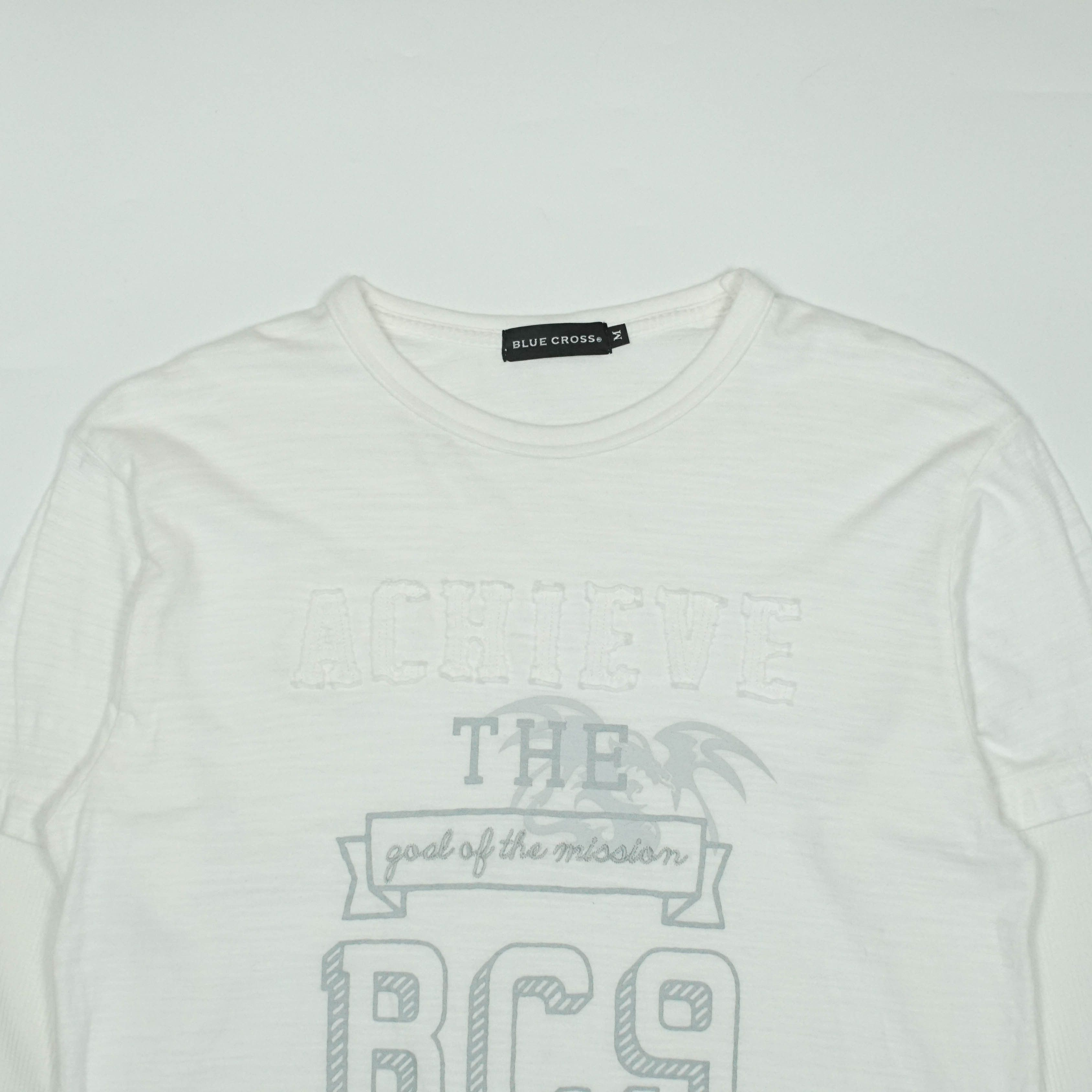 Angel Blue *NoTariff Blue Cross Japan Y2K LS T-Shirt Size M / US 6-8 / IT 42-44 - 2 Thumbnail
