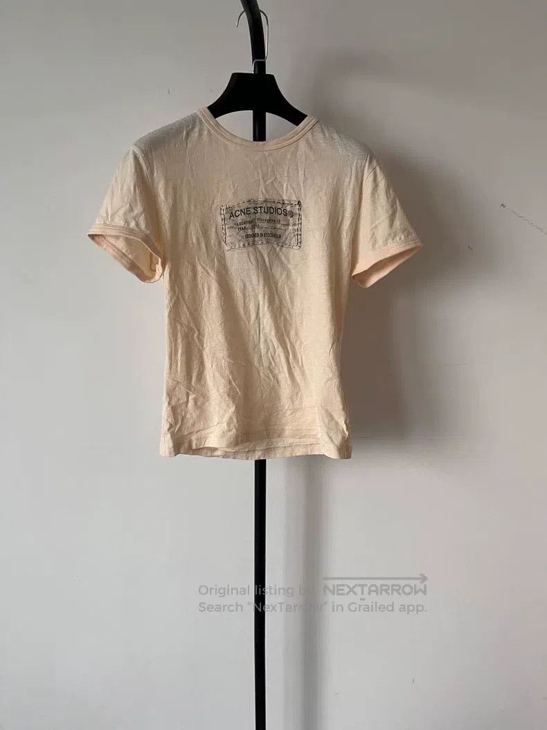 Acne Studios Acne Studios Simple Soft Logo Printed Casual Round Neck T- Size S / US 4 / IT 40 - 1 Thumbnail