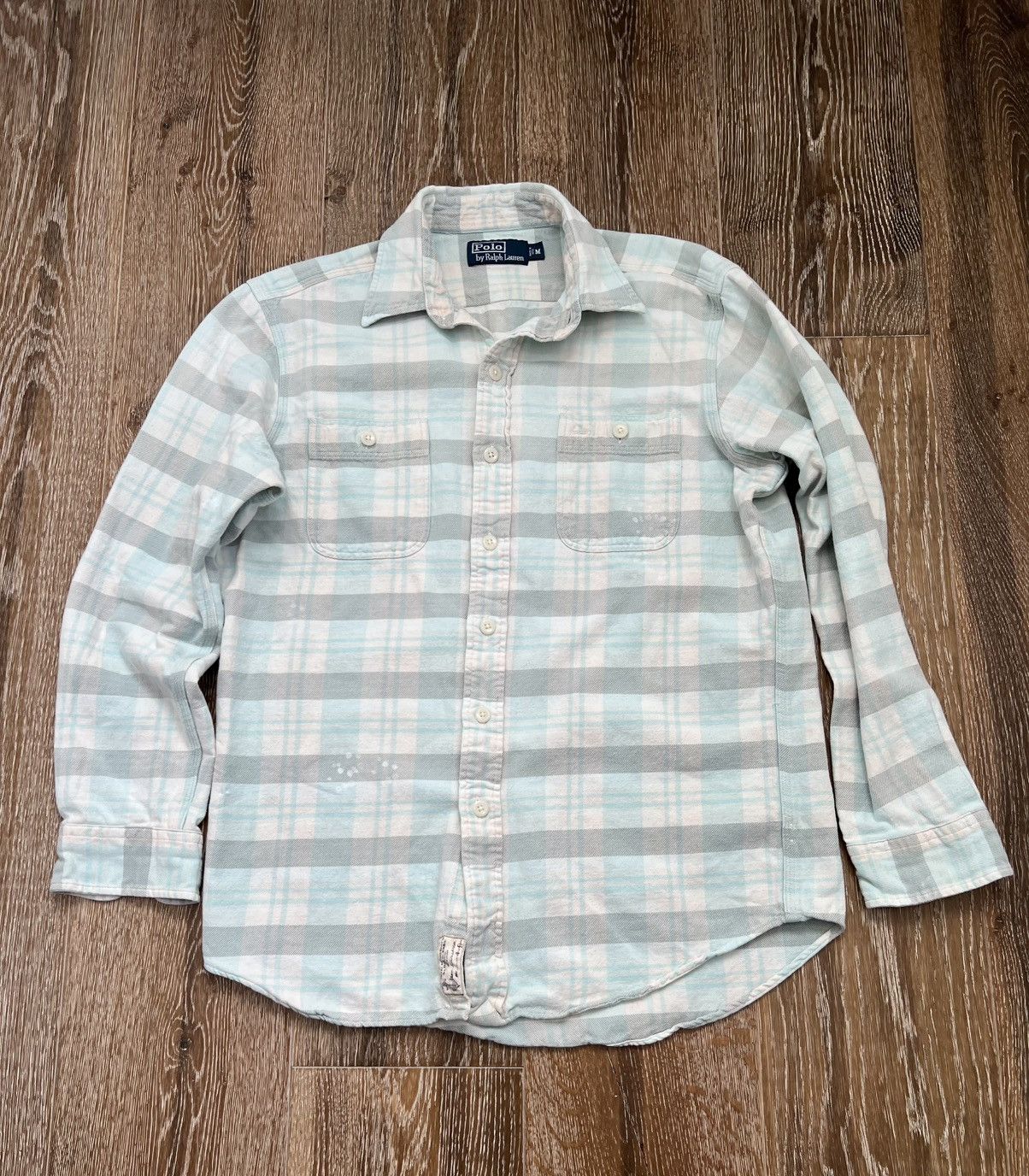 Polo Ralph Lauren × Vintage Vintage Polo Flannel Shirt Size US M / EU 48-50 / 2 - 1 Thumbnail