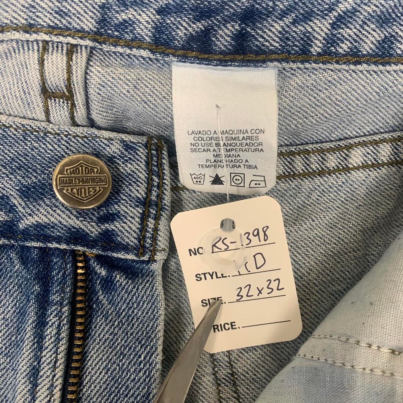 Harley Davidson Harley Davidson Baggy Western Denim Jeans Size US 33 - 7 Thumbnail