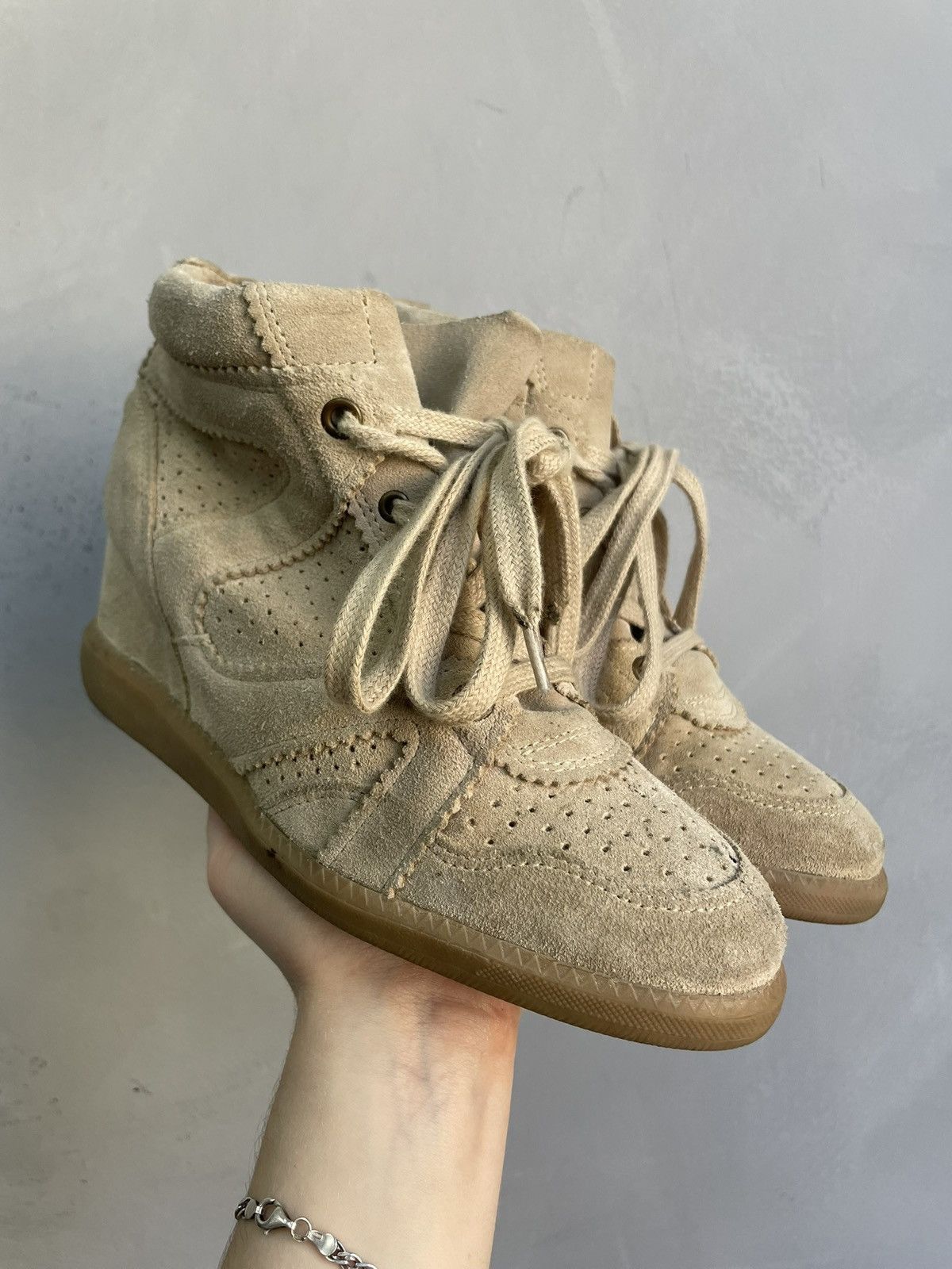 Isabel Marant Isabel Marant Style Sneakers Platform Suede Shoes y2k Size US 7 / IT 37 - 10 Thumbnail