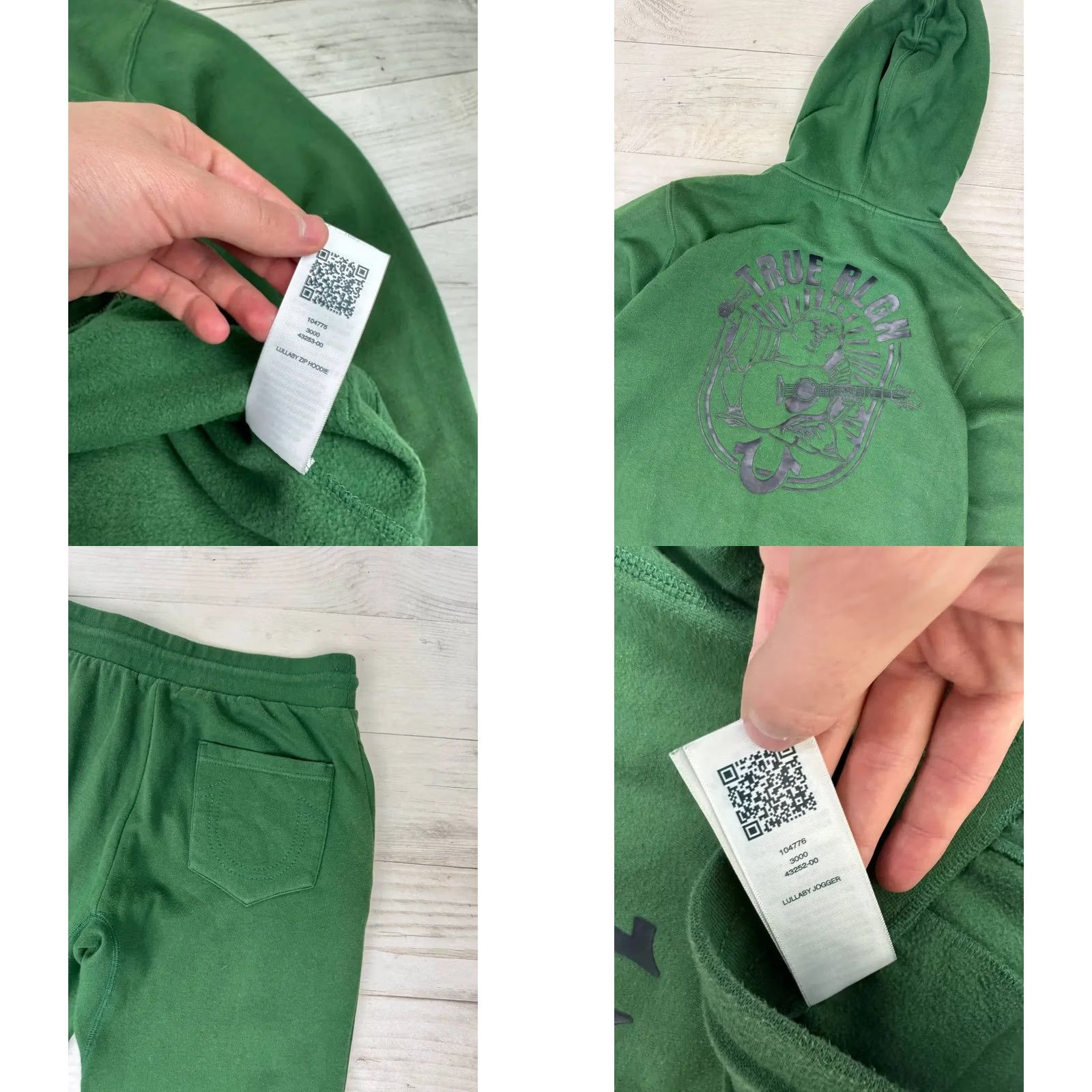 True Religion True Religion Tracksuit Hoodie Pants 2 Piece Set Men Size S Green Sweatshirt Sweatpants Tracksuit With Logo Size US S / EU 44-46 / 1 - 9 Thumbnail