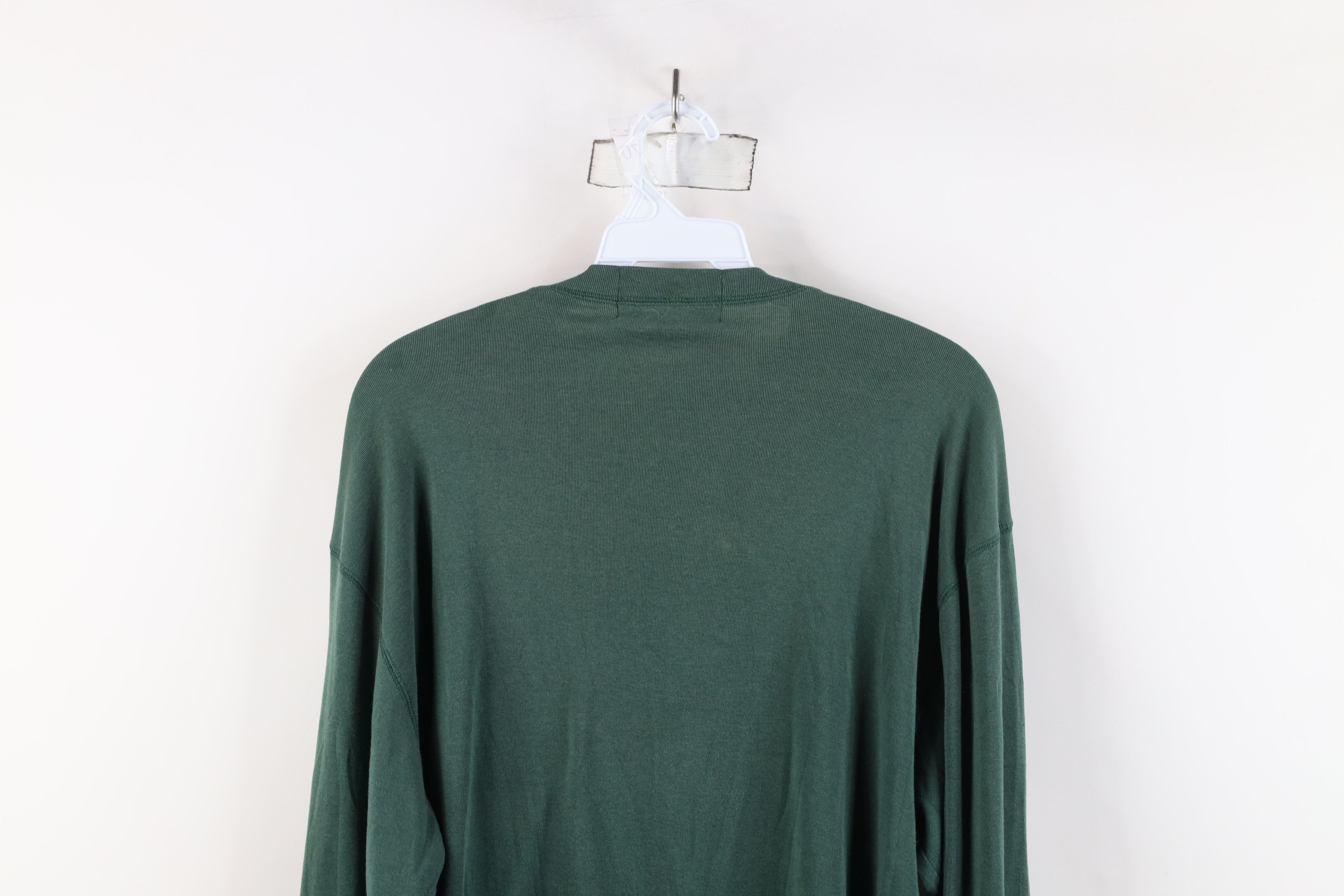 Vintage Vintage 90s Streetwear Thin Long Sleeve Henley T-Shirt Green Size US XL / EU 56 / 4 - 12 Thumbnail