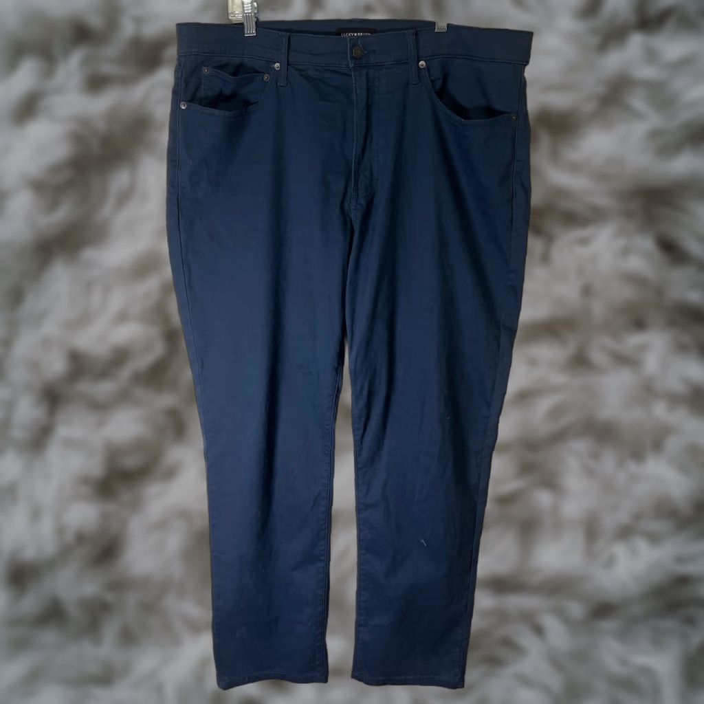 Lucky Brand Lucky Brand Pants Mens 40x32 Blue 121 Slim Straight Golf Chino Performance Casual Size US 40 / EU 56 - 1 Thumbnail