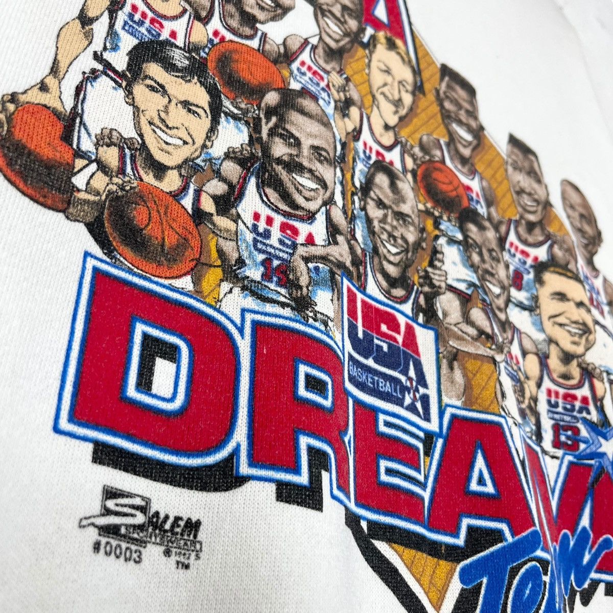 NBA × Vintage Vintage 90s NBA USA Dream Team Sweatshirt Size US XL / EU 56 / 4 - 6 Thumbnail