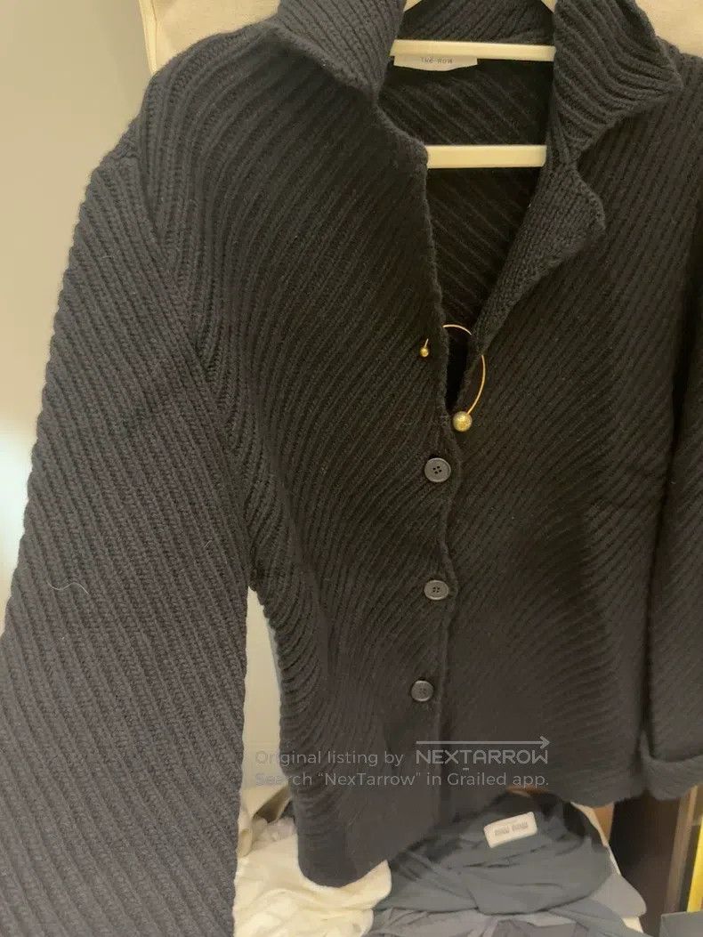 The Row The Row Black Wool Cardigan Size XS / US 0-2 / IT 36-38 - 1 Thumbnail