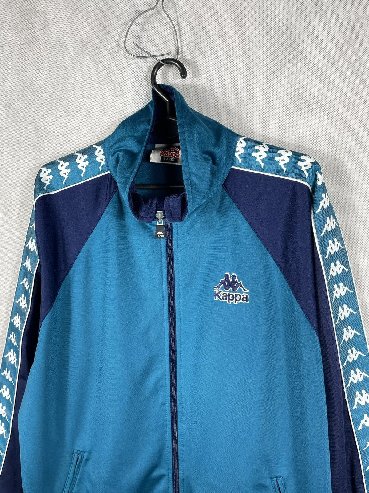 Kappa × Vintage Vintage 90s Kappa Tracksuit Zip Up Jacket Hoodie Sweatshirt Size US L / EU 52-54 / 3 - 4 Thumbnail