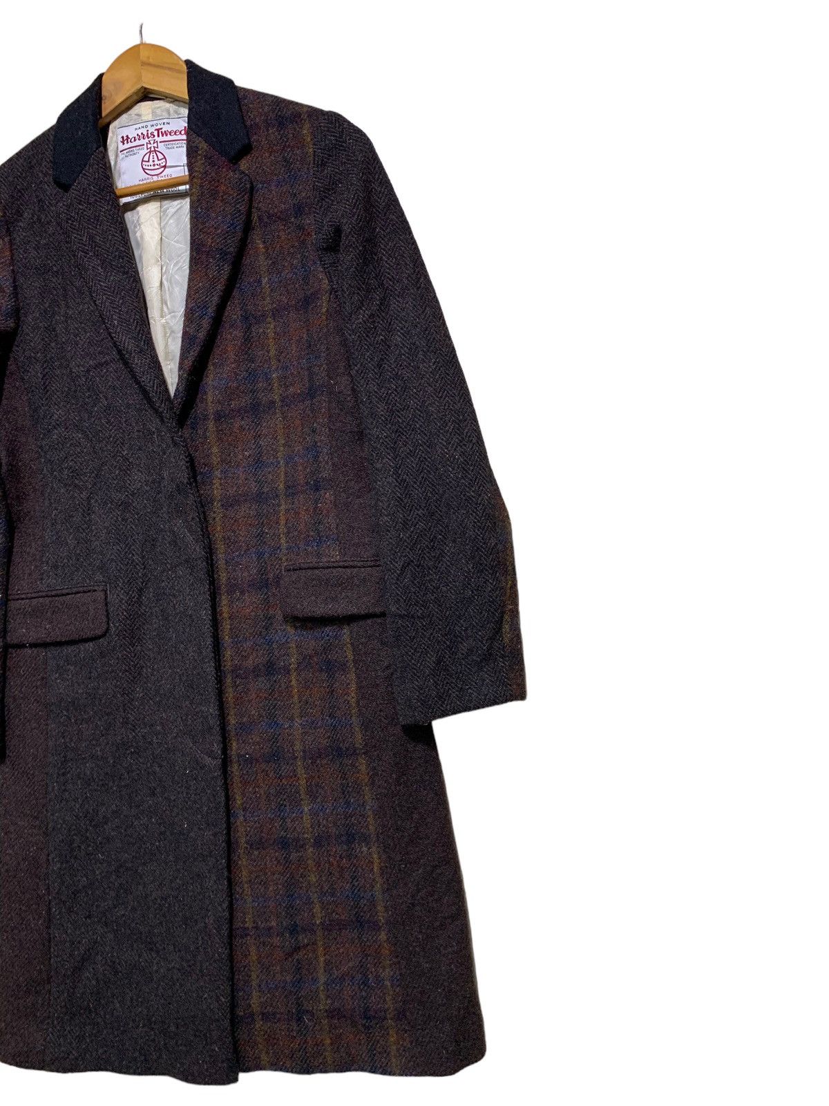 Beauty Beast × Harris Tweed 🔥HARRIS TWEED X BEAUTY YOUTH SPLIT WOOL OVERCOATS Size M / US 6-8 / IT 42-44 - 3 Thumbnail