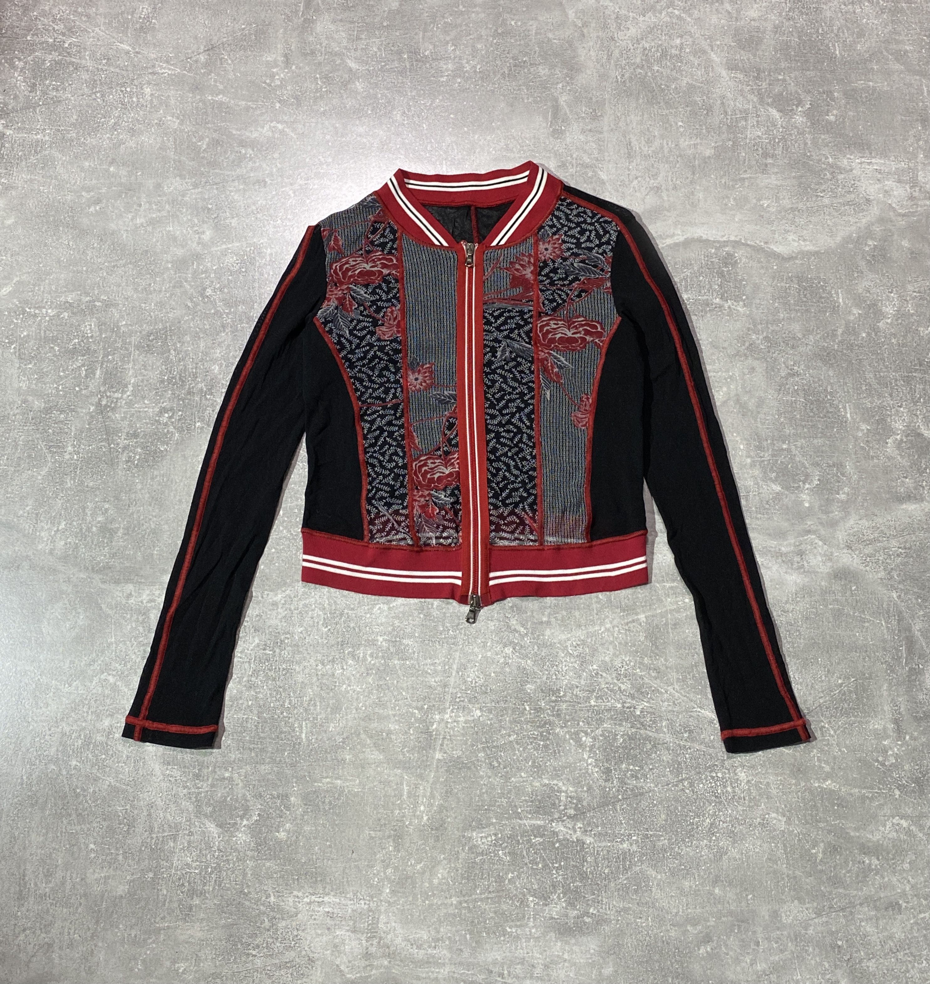 If Six Was Nine Vintage Y2K Mesh Womens Bomber Jacket Size S / US 4 / IT 40 - 1 Thumbnail