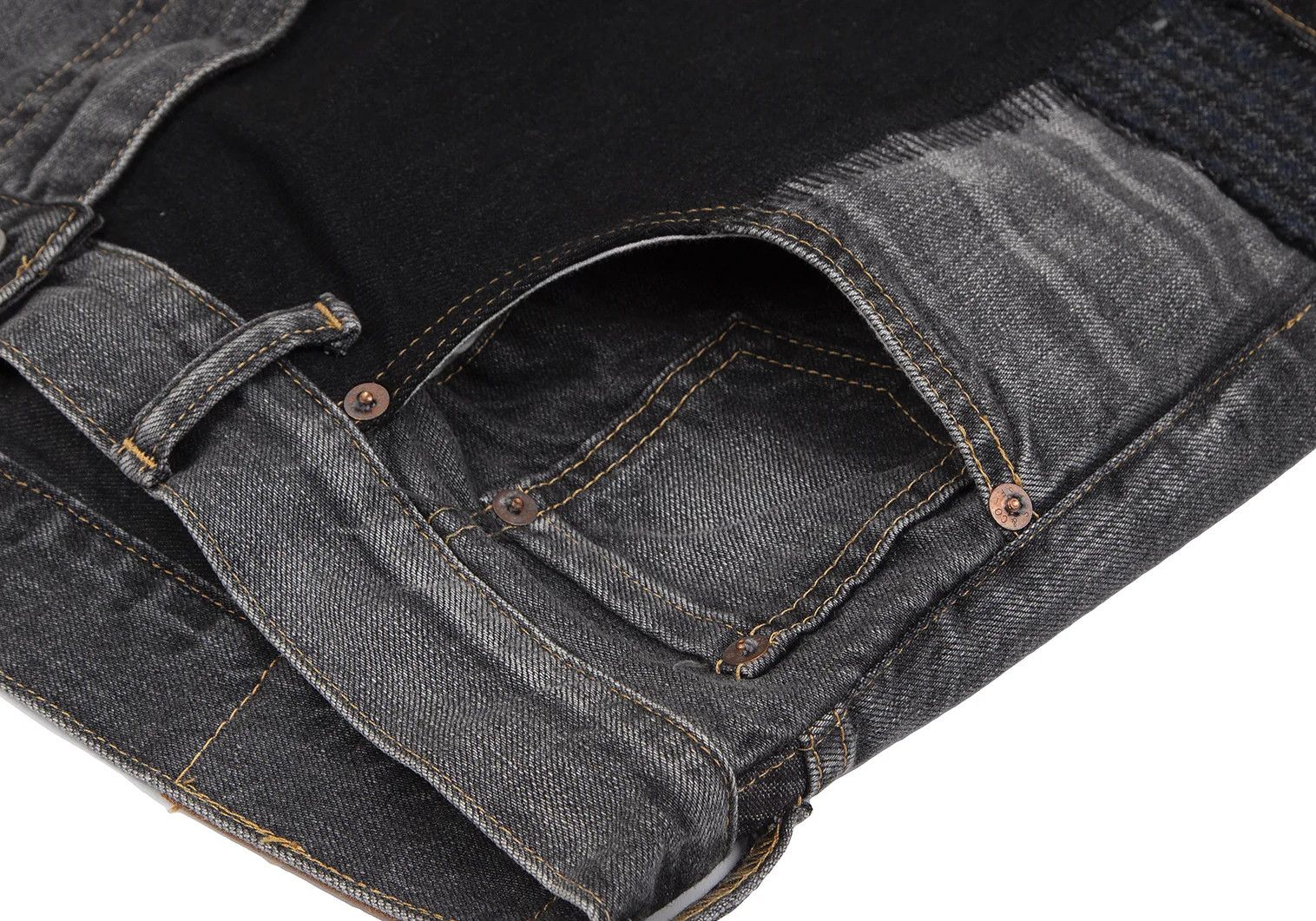 Junya Watanabe Black Custom Patchwork Denim Pants Size M Size US 34 / EU 50 - 6 Thumbnail