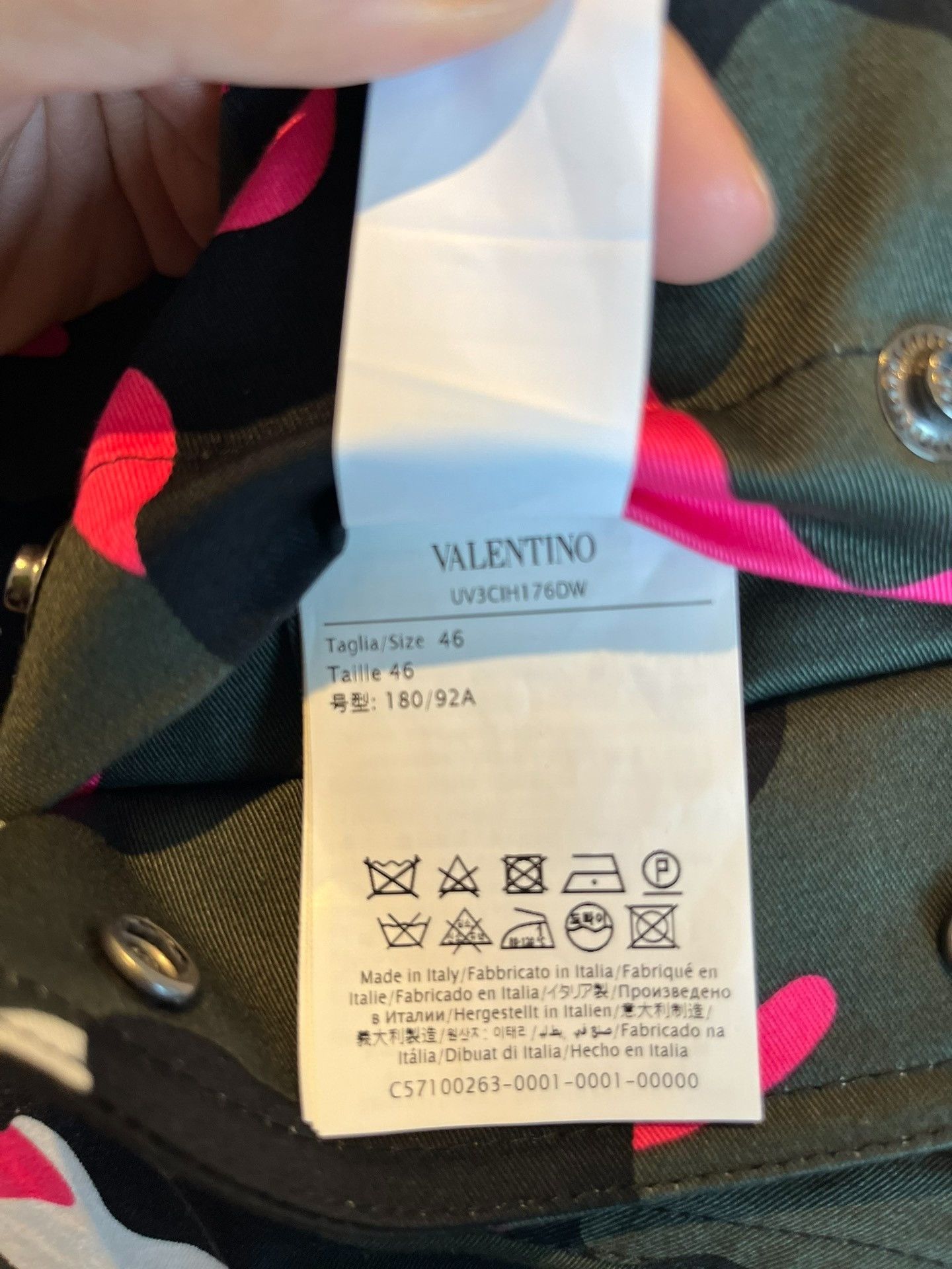 Valentino Valentino Pink Camouflage Shirt Jacket Size US S / EU 44-46 / 1 - 5 Thumbnail