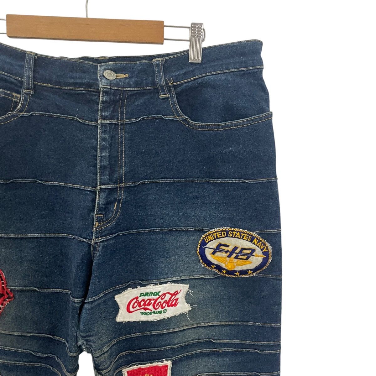 Japanese Brand Vintage Japanese Designer Hysteric Motive Distressed Denim Size US 34 / EU 50 - 4 Thumbnail