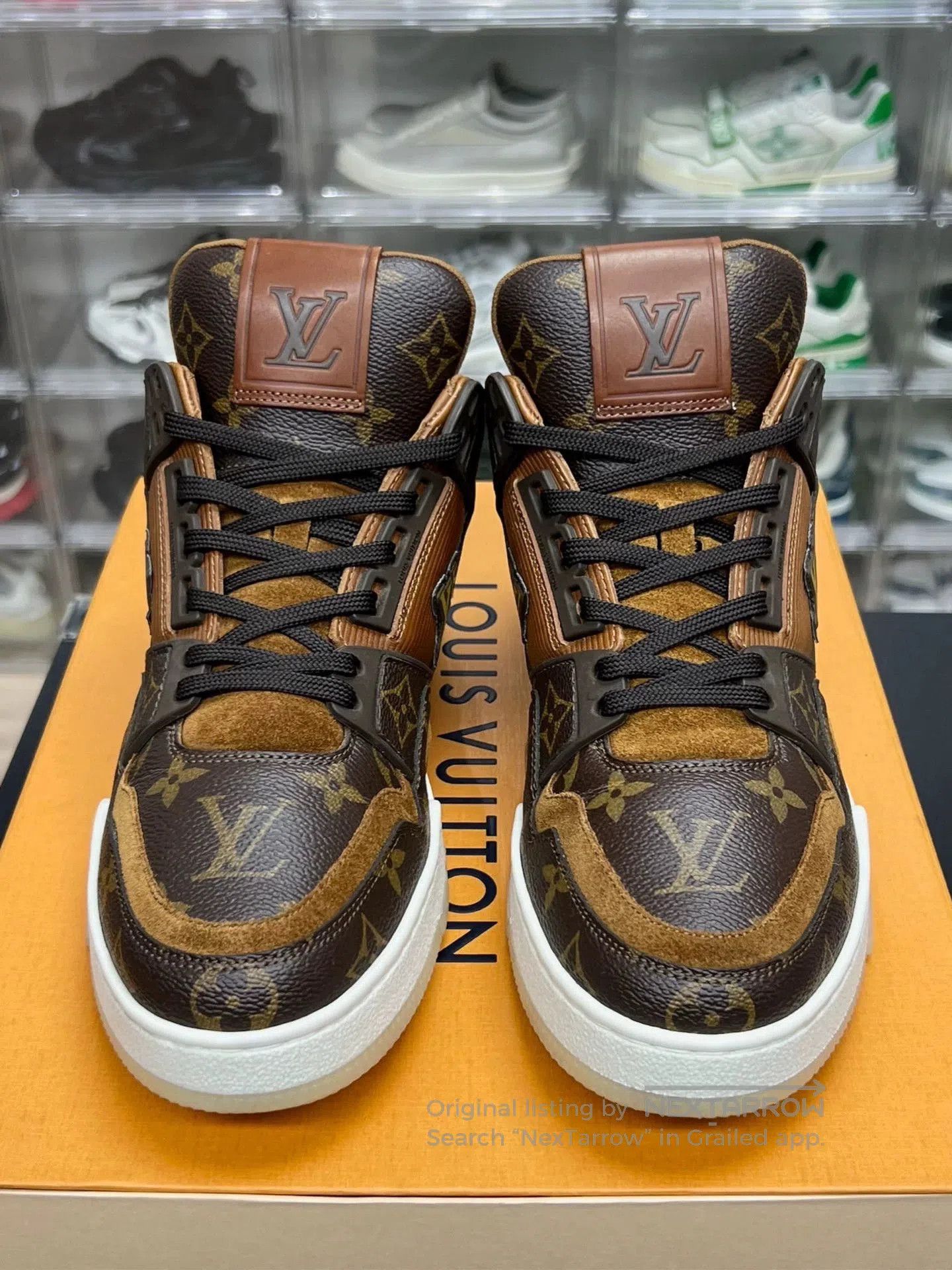 Louis Vuitton lv trainer sneakers in brown monogram. Size US 7.5 / EU 40-41 - 2 Thumbnail