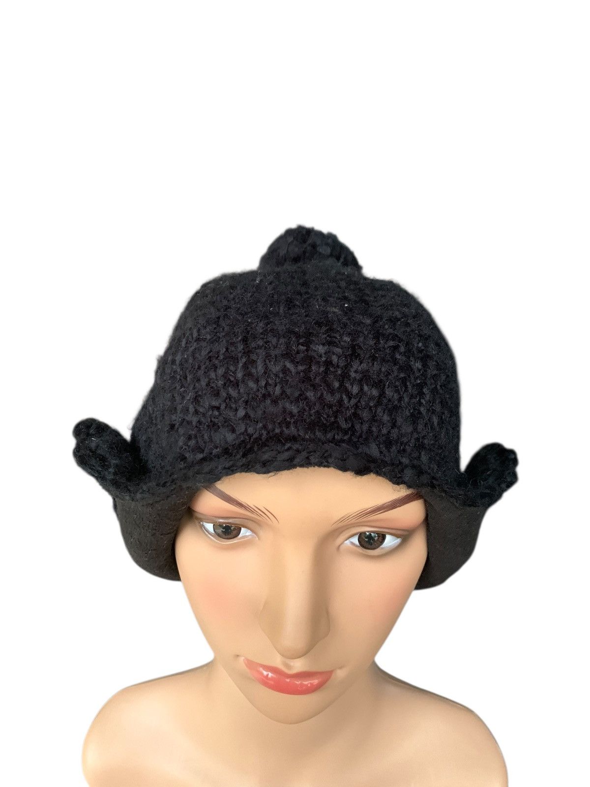 Japanese Brand × Kapital × Vintage Crochet knitted Earflap Beanie Hat Japanese Style Size ONE SIZE - 3 Thumbnail