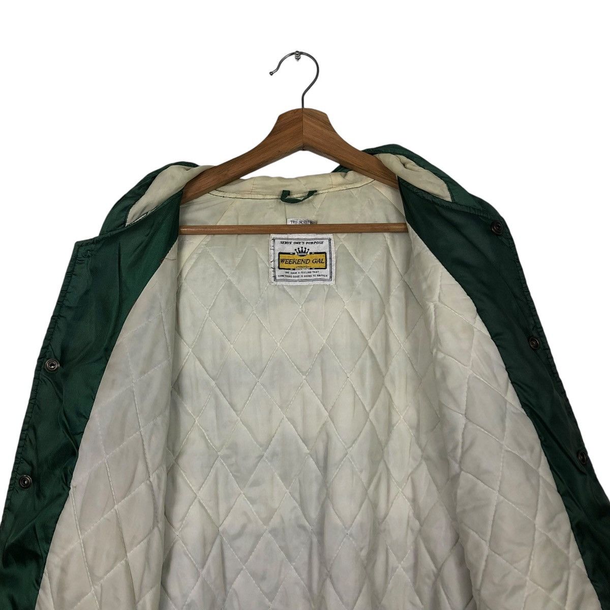 Japanese Brand 🔥SPORTSWEAR BOMBER JACKET MAJOR LEAGUE SPELL OUT BACK HIT Size US M / EU 48-50 / 2 - 18 Thumbnail