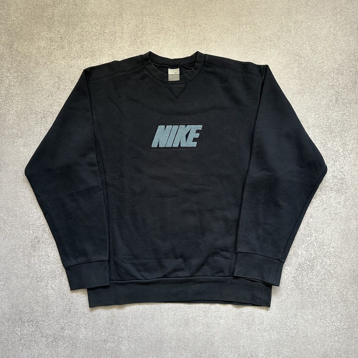 Nike × Vintage 90s Nike Vintage Big Logo Oversize Sweatshirt Crewneck Size US L / EU 52-54 / 3 - 1 Thumbnail