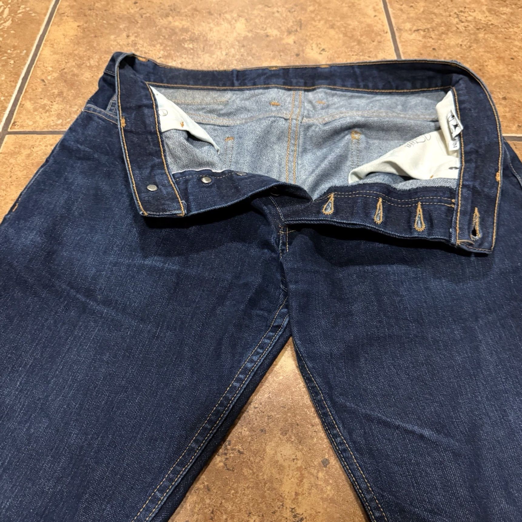 3sixteen VINTAGE 3sixteen ST-101X Indigo Selvedge Denim Shirt Jeans Slim 34 Mens 5-Pocket Design Blue Cotton Size US 34 / EU 50 - 2 Thumbnail