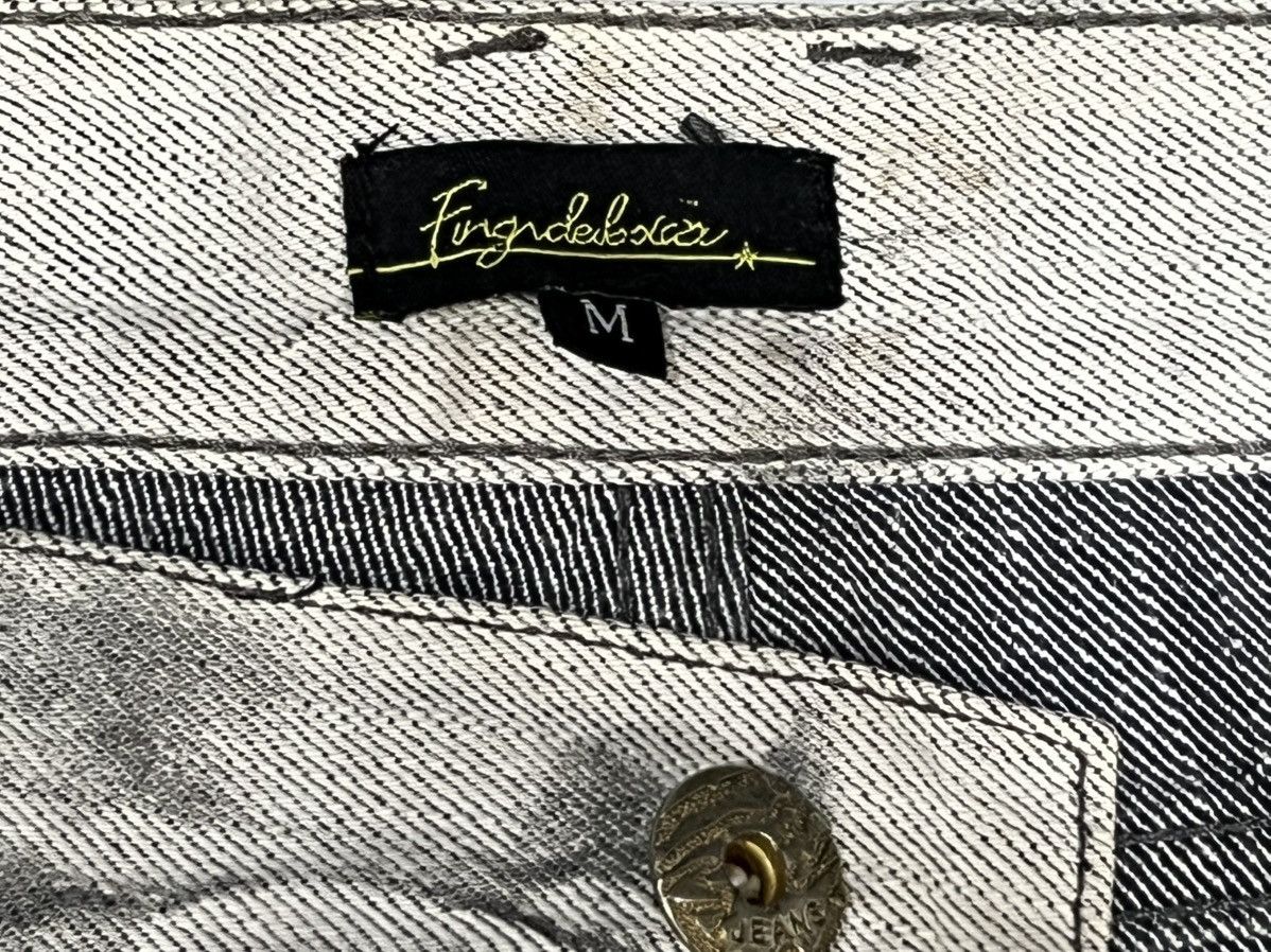 Japanese Brand FLARE💥Japan Brand Ripped Smoke Grey Flared Denim Jeans Size US 32 / EU 48 - 8 Thumbnail