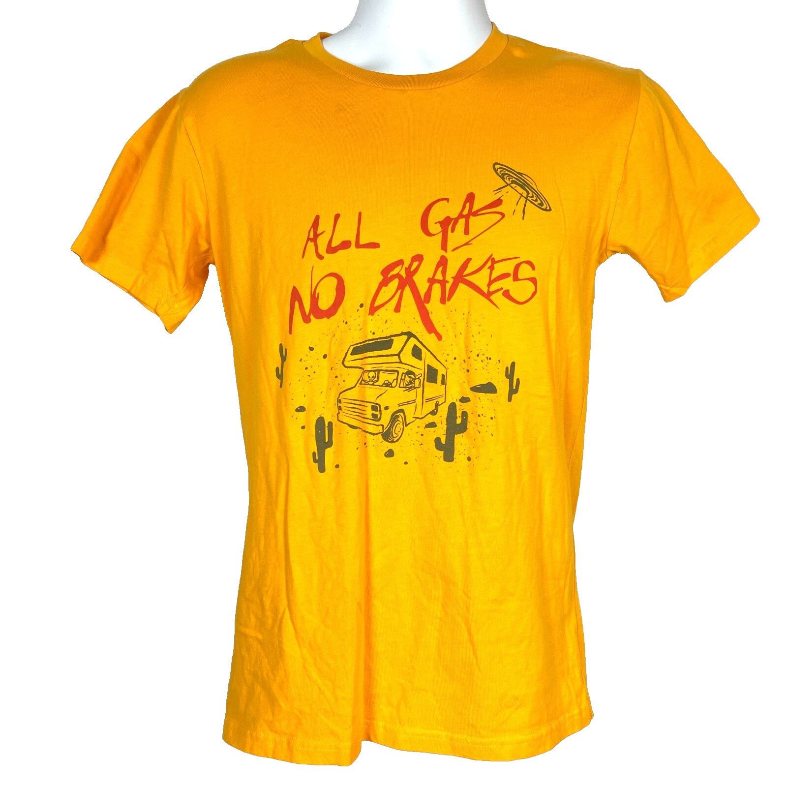 All Gas No Brakes All Gas No Brakes Mens T-Shirt size Small 37x27 UFO Alien RV Size US S / EU 44-46 / 1 - 3 Thumbnail