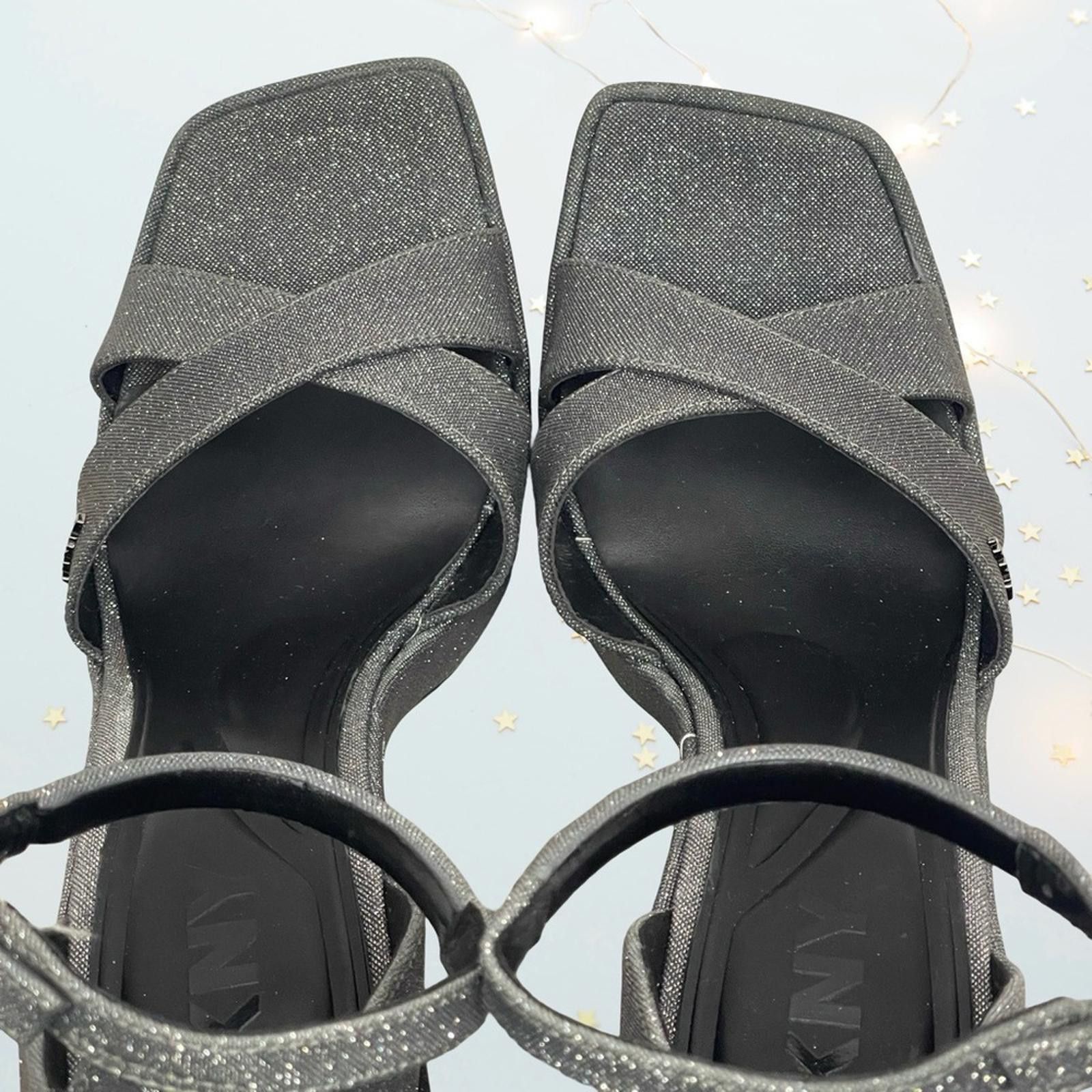 DKNY DKNY - Elegant Black Glitter Women's Heels in size 8 NWOT Size US 8 / IT 38 - 8 Thumbnail