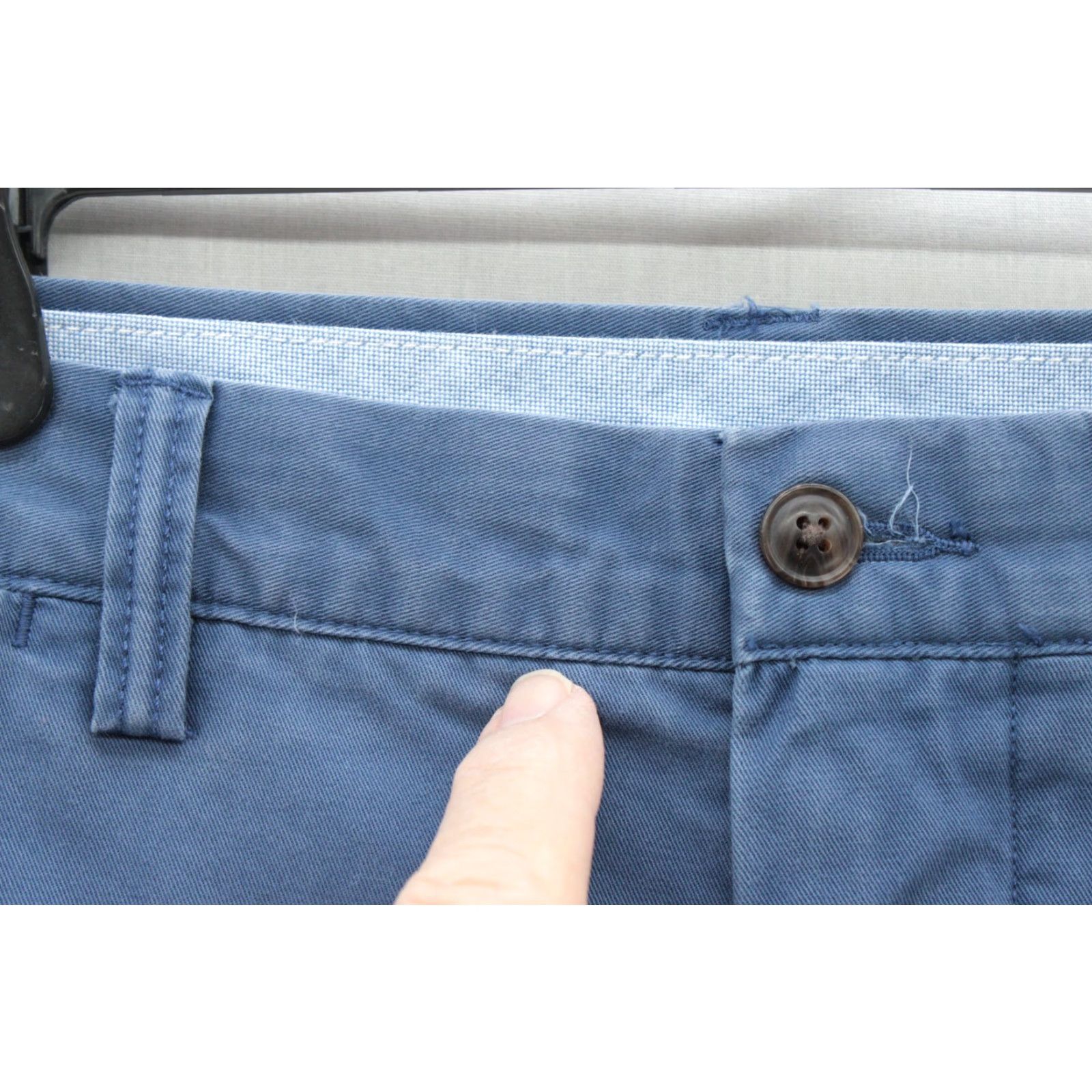 Polo Ralph Lauren Polo Ralph Lauren Pants Mens 38 X 34 Blue Stretch Straight Fit Chino Trouser Size US M / EU 48-50 / 2 - 2 Thumbnail