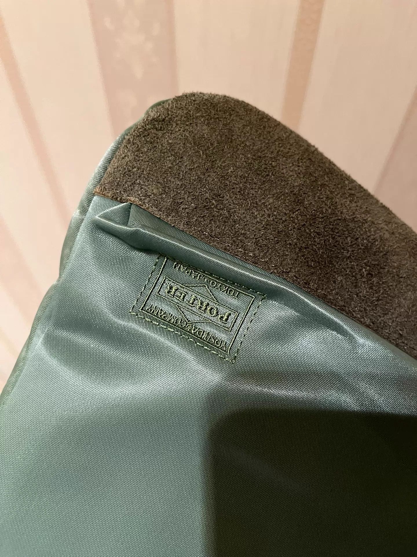 Porter Porter 45x45 Nylon Suede-Bottom Gray-Green New Premium Bag Size ONE SIZE - 2 Thumbnail