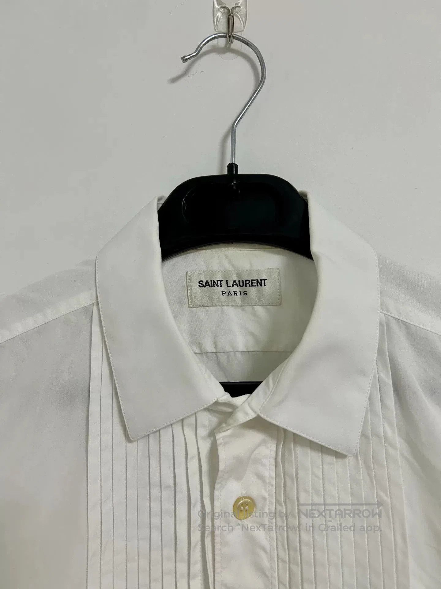 Saint Laurent Paris Saint Laurent Paris Hedi Slimane White Shirt. Size US M / EU 48-50 / 2 - 4 Thumbnail