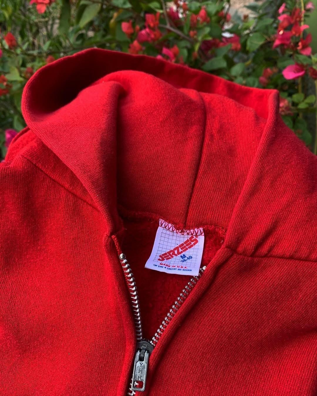 Jerzees Jerzees Late 1980s - Early 1990s Blank Zip Up Hoodie Size US M / EU 48-50 / 2 - 1 Thumbnail
