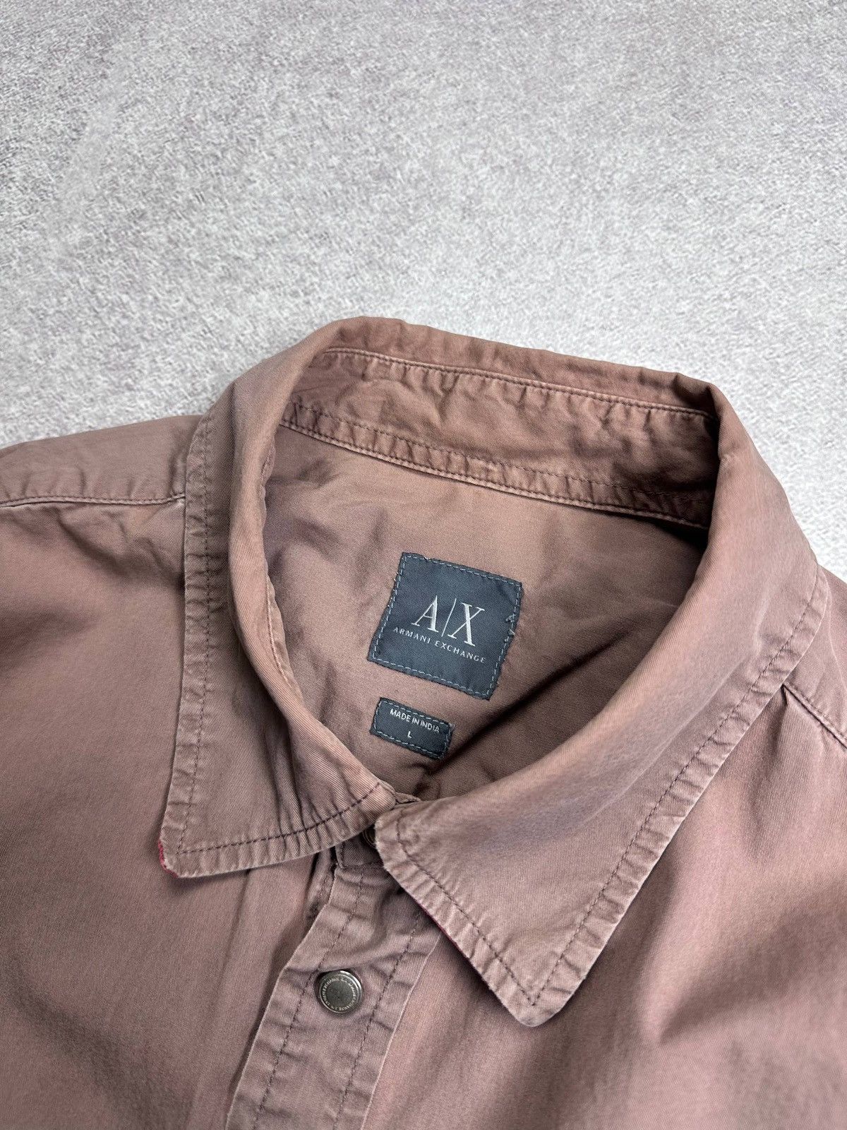 Armani Vintage Armani Exchange Grunge Y2K Shirt L Size US L / EU 52-54 / 3 - 8 Thumbnail