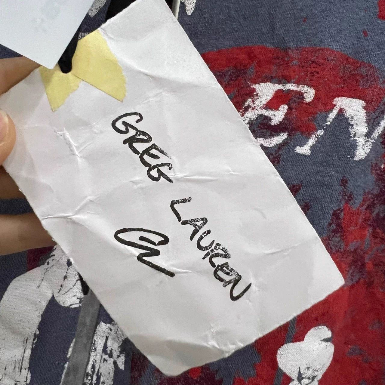 Greg Lauren GREG LAUREN Doodle Portrait Letter Tee 1/2 Size US S / EU 44-46 / 1 - 5 Thumbnail