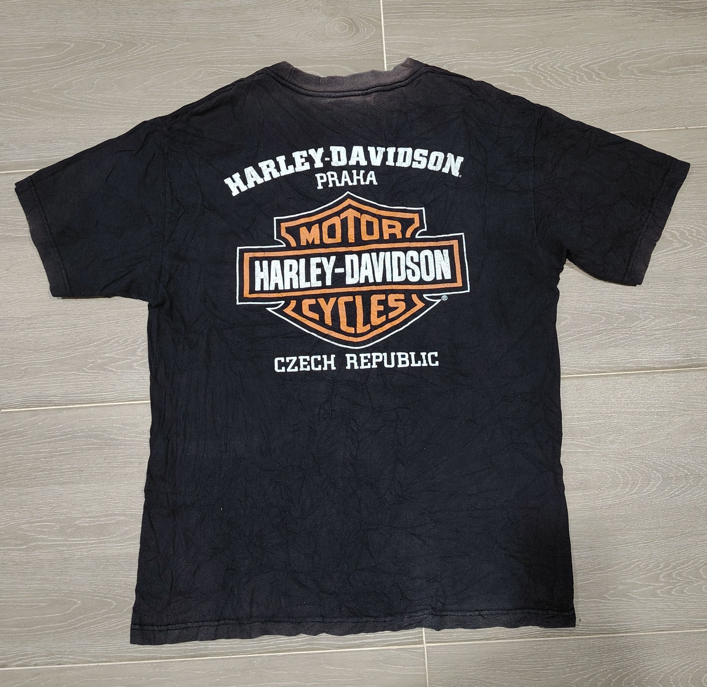 Harley Davidson Vintage Harley Davidson Praha Faded T-Shirt Size US M / EU 48-50 / 2 - 2 Thumbnail