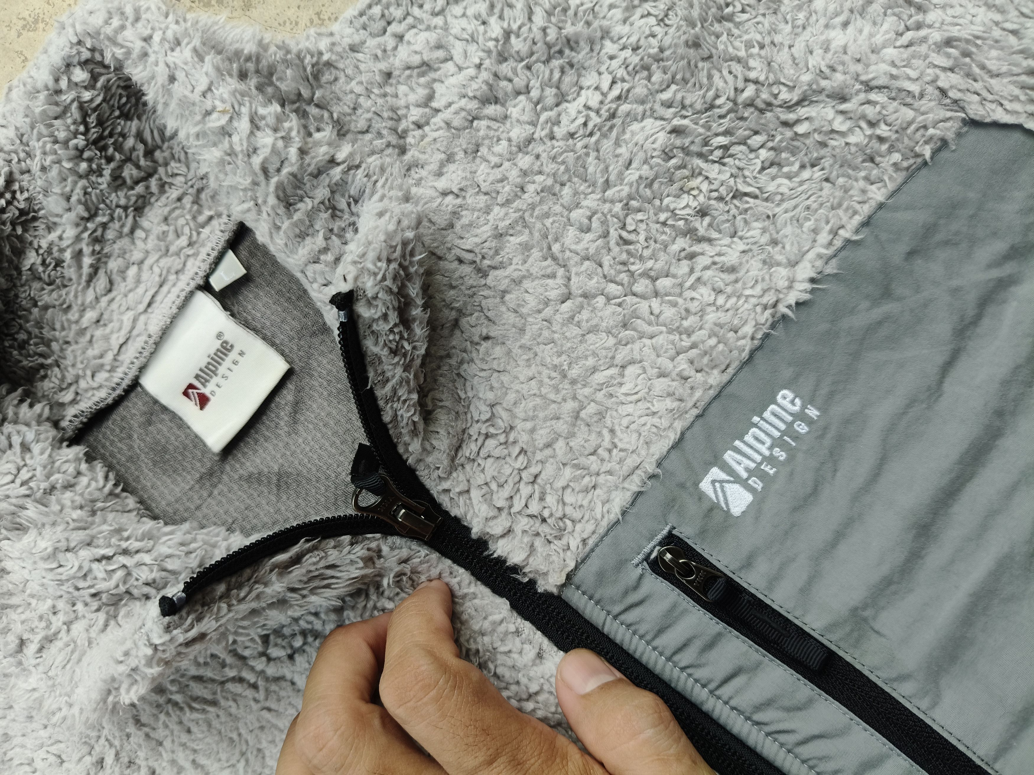 Japanese Brand Alpine Design Sherpa Fleece Jacket Size L / US 10 / IT 46 - 9 Thumbnail