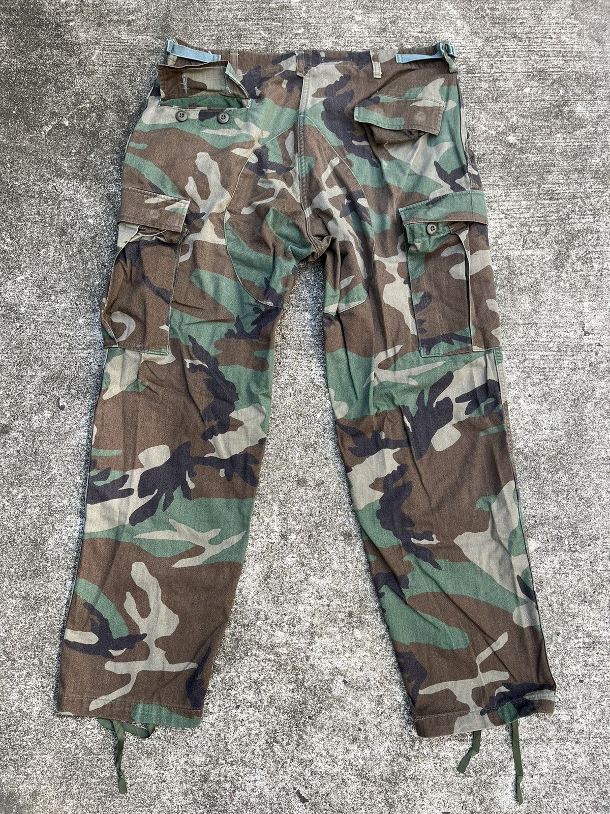 Vintage Woodland Camo Faded Military Cargo Pants Size US 31 - 5 Thumbnail