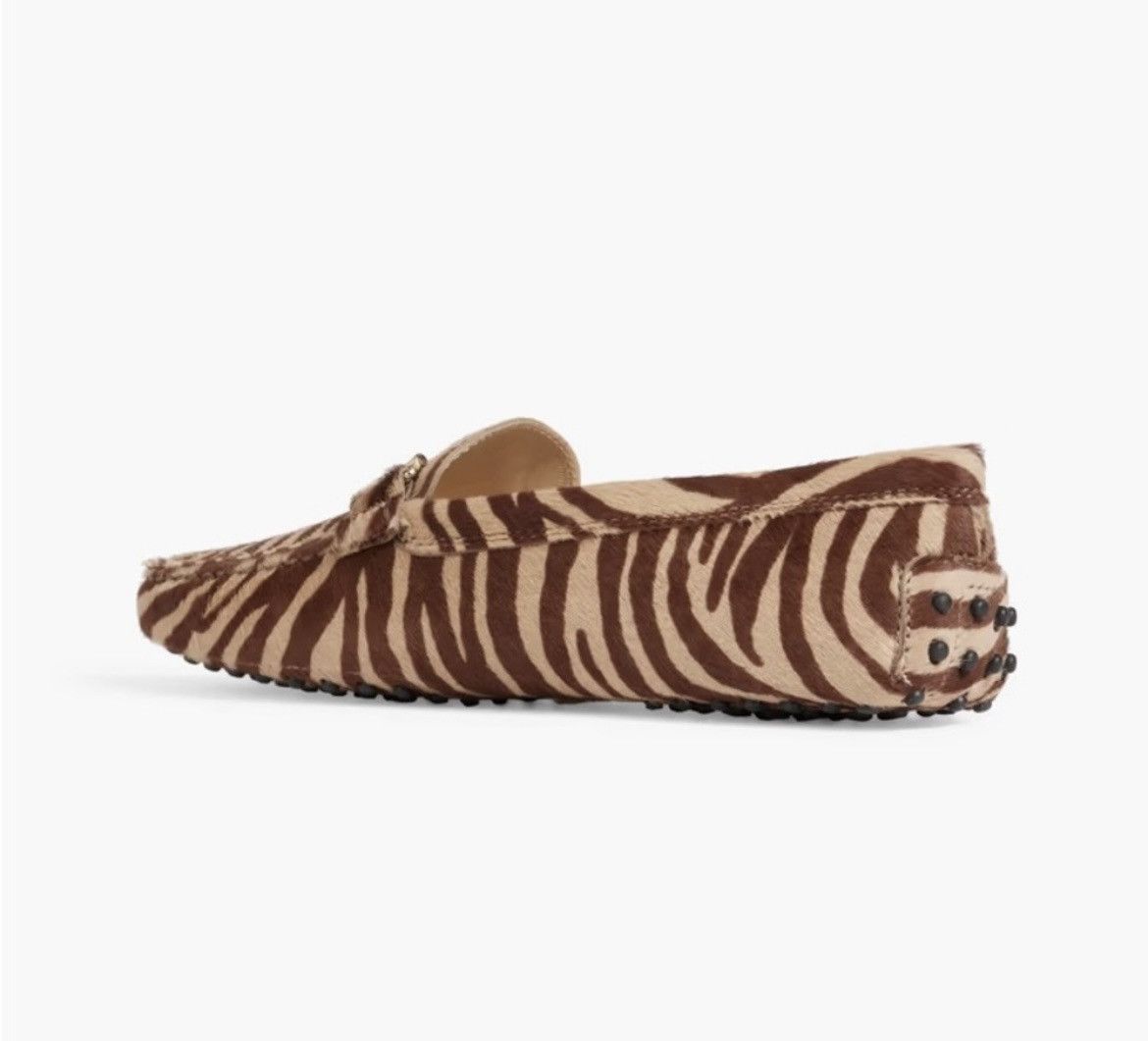 Tod's TOD'S Double T zebra-print calf-hair loafers Animal Print Size US 5 / IT 35 - 3 Thumbnail