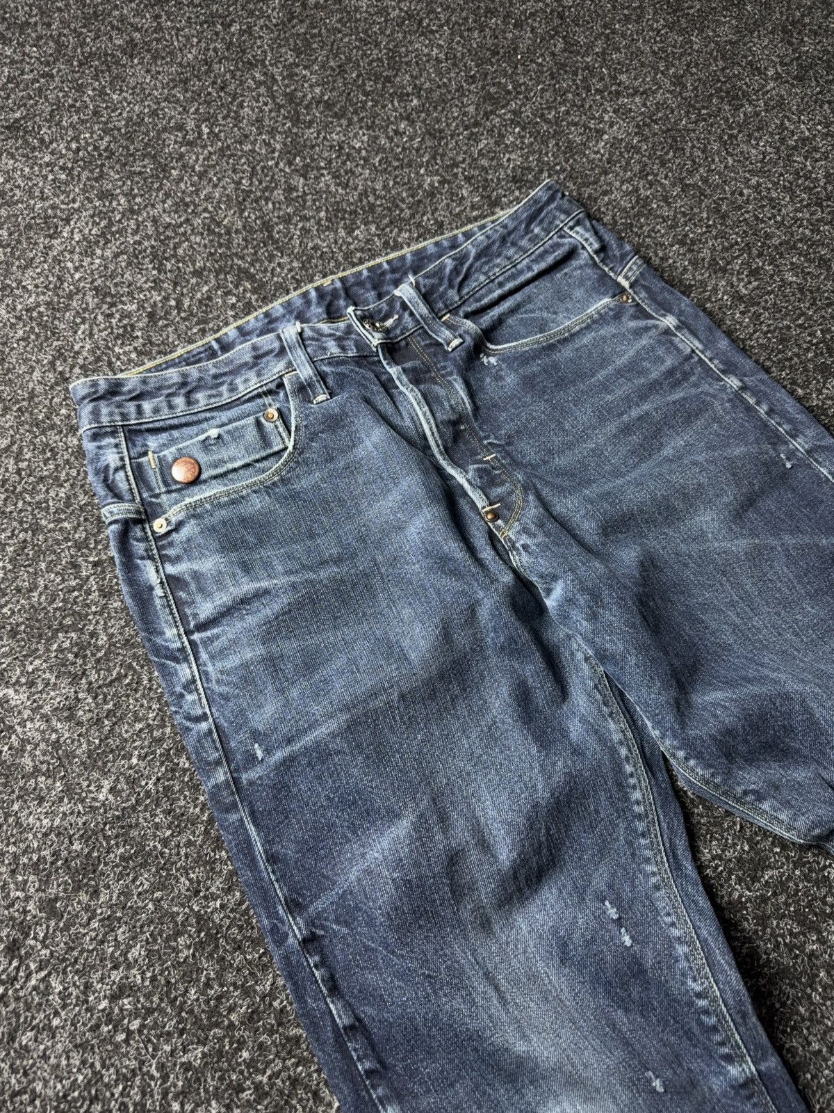 G-Star Y2K 00s G-Star RAW Vintage Distressed Denim Jeans Blue 32 Size US 32 / EU 48 - 6 Thumbnail
