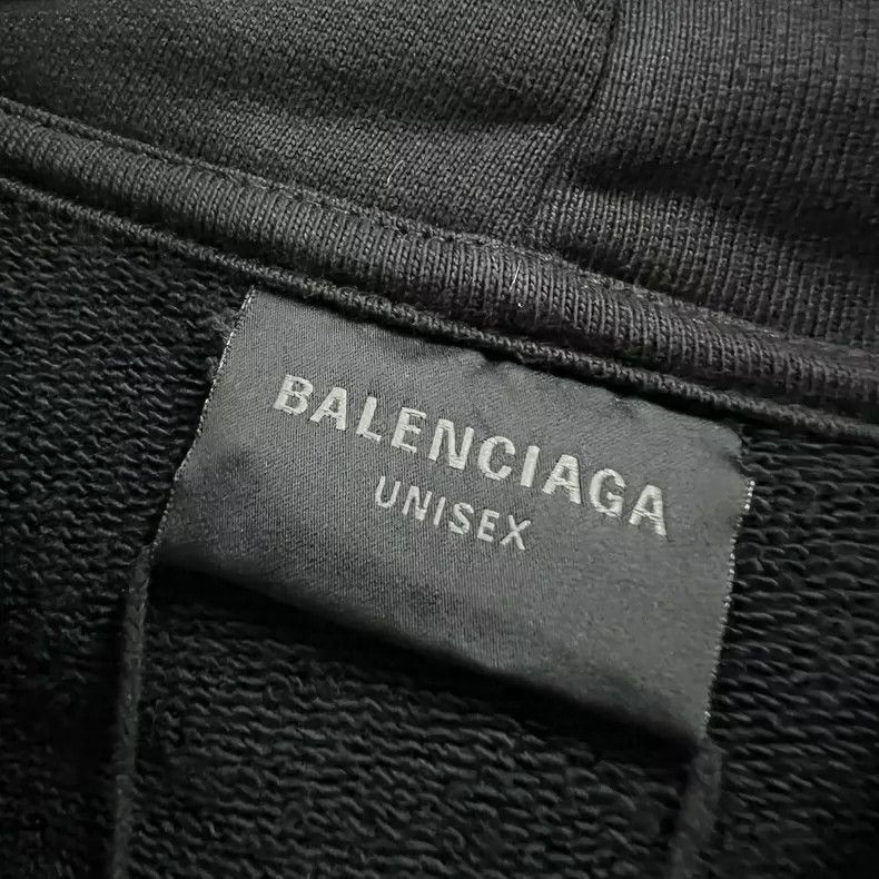 Balenciaga Balenciaga Black print letterhoodie Size US S / EU 44-46 / 1 - 3 Thumbnail
