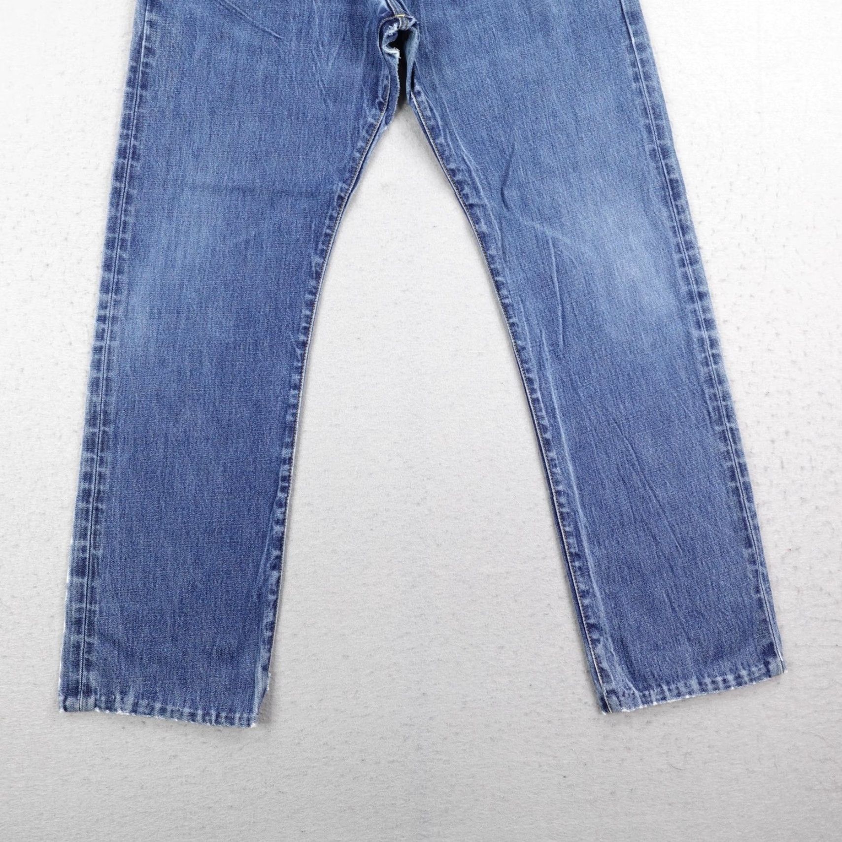 Polo Ralph Lauren Polo Ralph Lauren Jeans Mens 36x32 Blue Denim Straight Classic Fit Distressed 867 Jeans Size US M / EU 48-50 / 2 - 3 Thumbnail