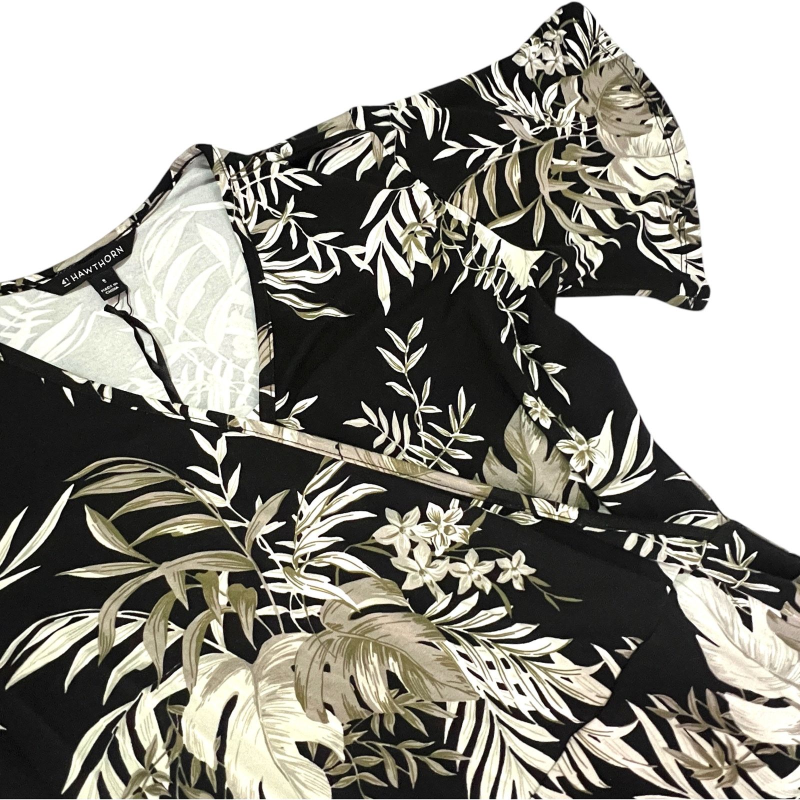 Other Elisse Knit Surplice Dress - Faux Wrap Short Flutter Sleeve Size S / US 4 / IT 40 - 10 Thumbnail