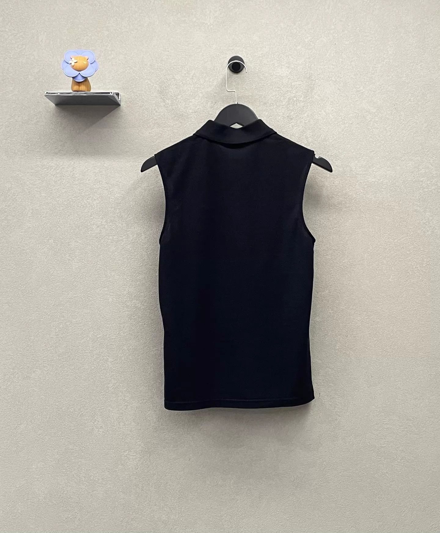 Yves Saint Laurent YSL Solid Polo Collar Sleeveless Tank XS Slim Versatile Size US XS / EU 42 / 0 - 2 Thumbnail