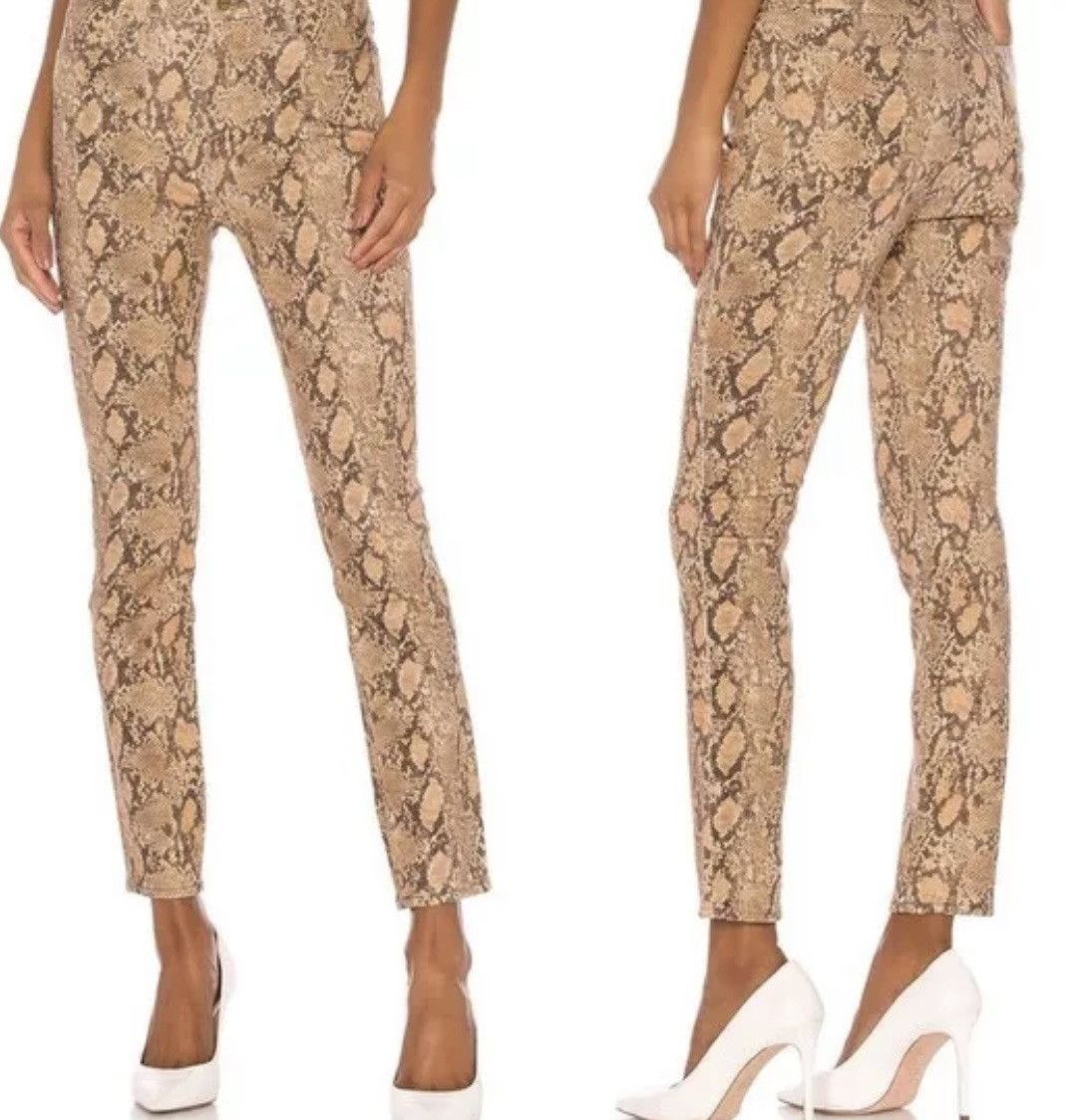 Frame Frame Snakeskin PythonDesign LeHigh Skinny Crop HiRise Jean Size 29" - 10 Thumbnail
