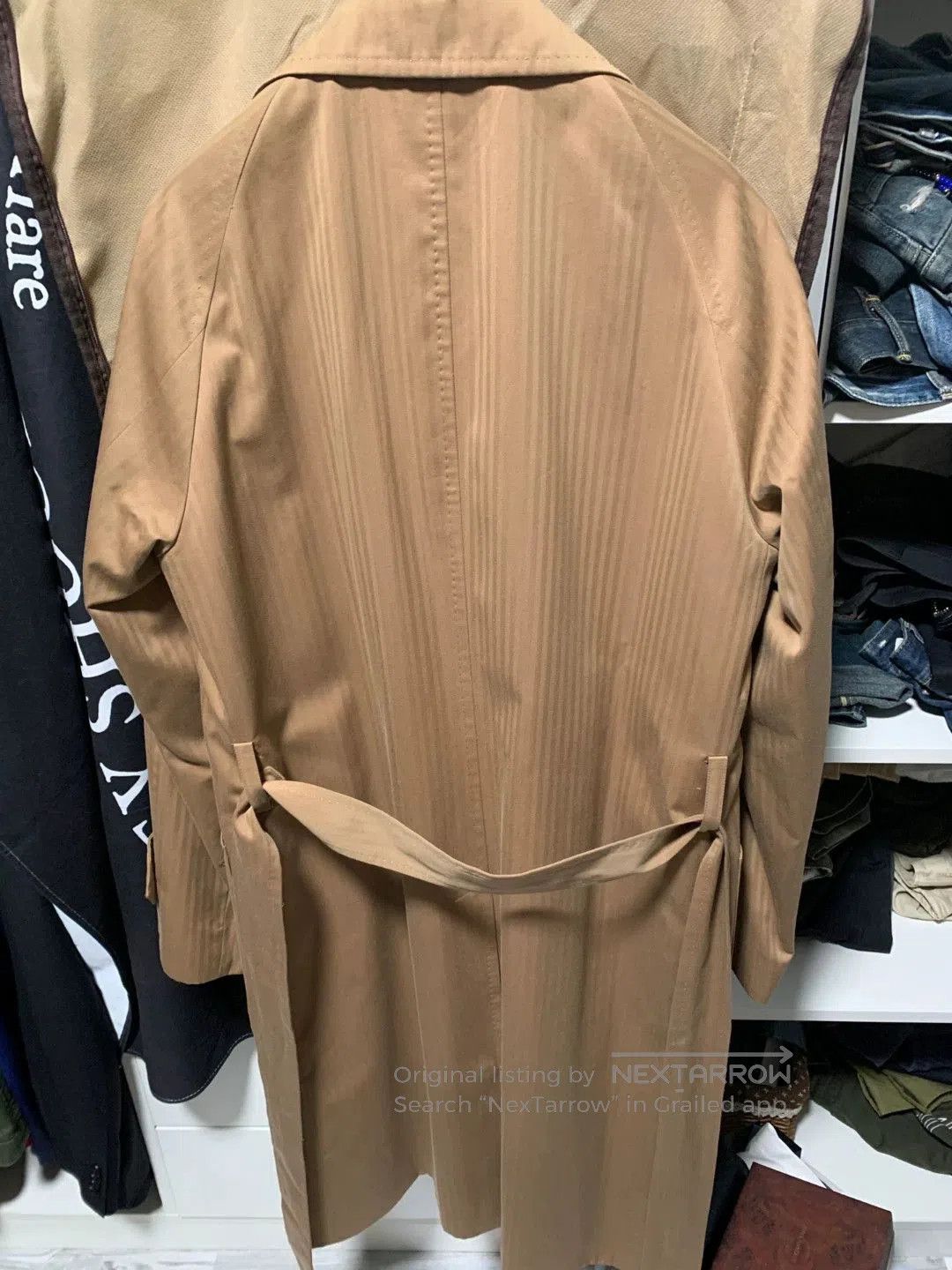 Ring Jacket stylish beige long coat for men. Size US M / EU 48-50 / 2 - 3 Thumbnail