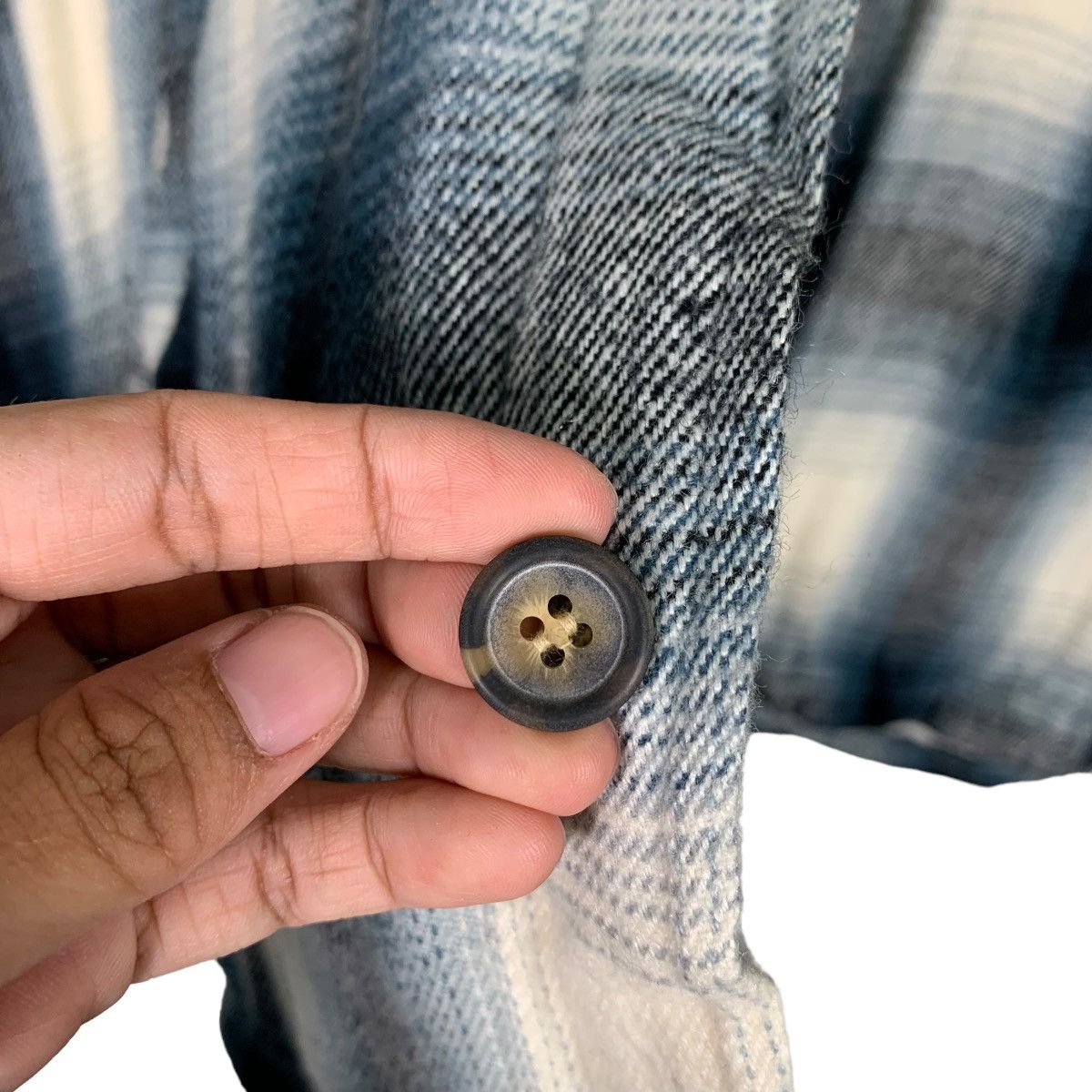 Japanese Brand BAYLEAF Shadow Plaid Checked Tartan Sherpa Jacket #0066-C4 Size US L / EU 52-54 / 3 - 15 Thumbnail
