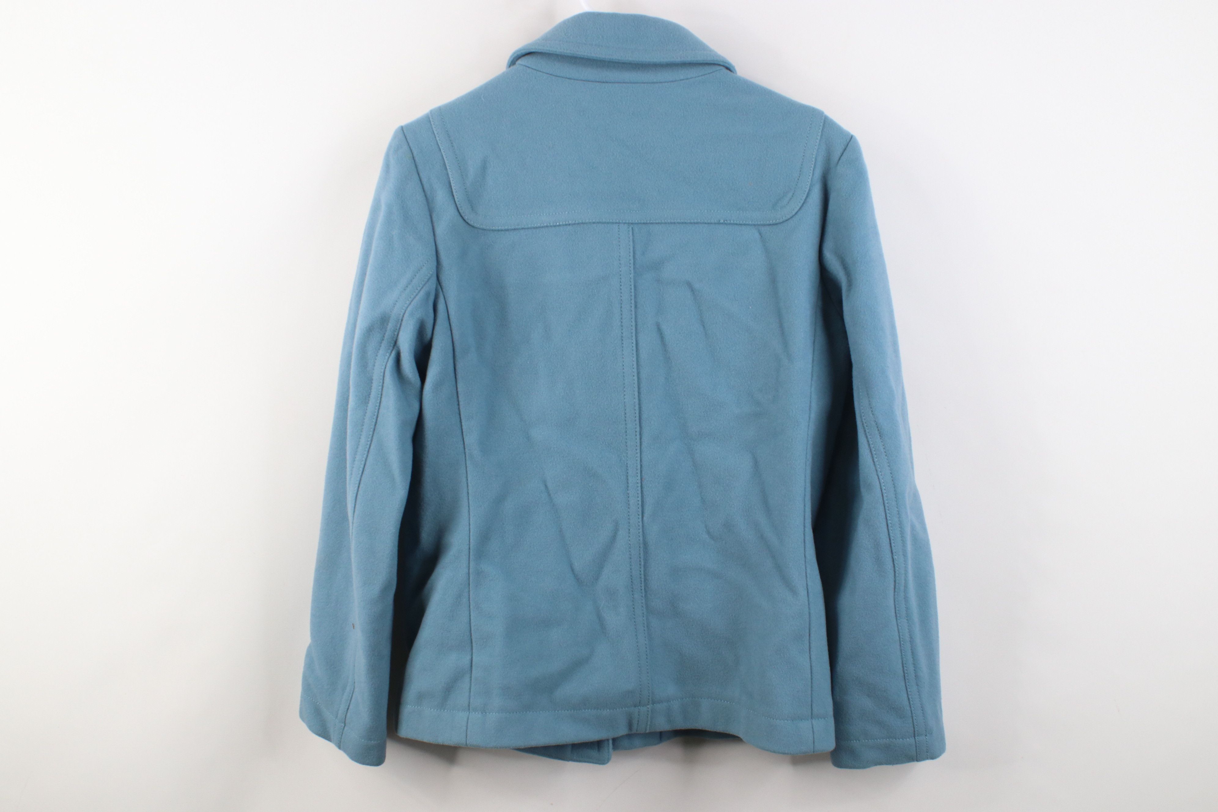 Gap Vintage Y2K Gap Wool Blend Toggle Button Coat Jacket Blue Size M / US 6-8 / IT 42-44 - 15 Thumbnail