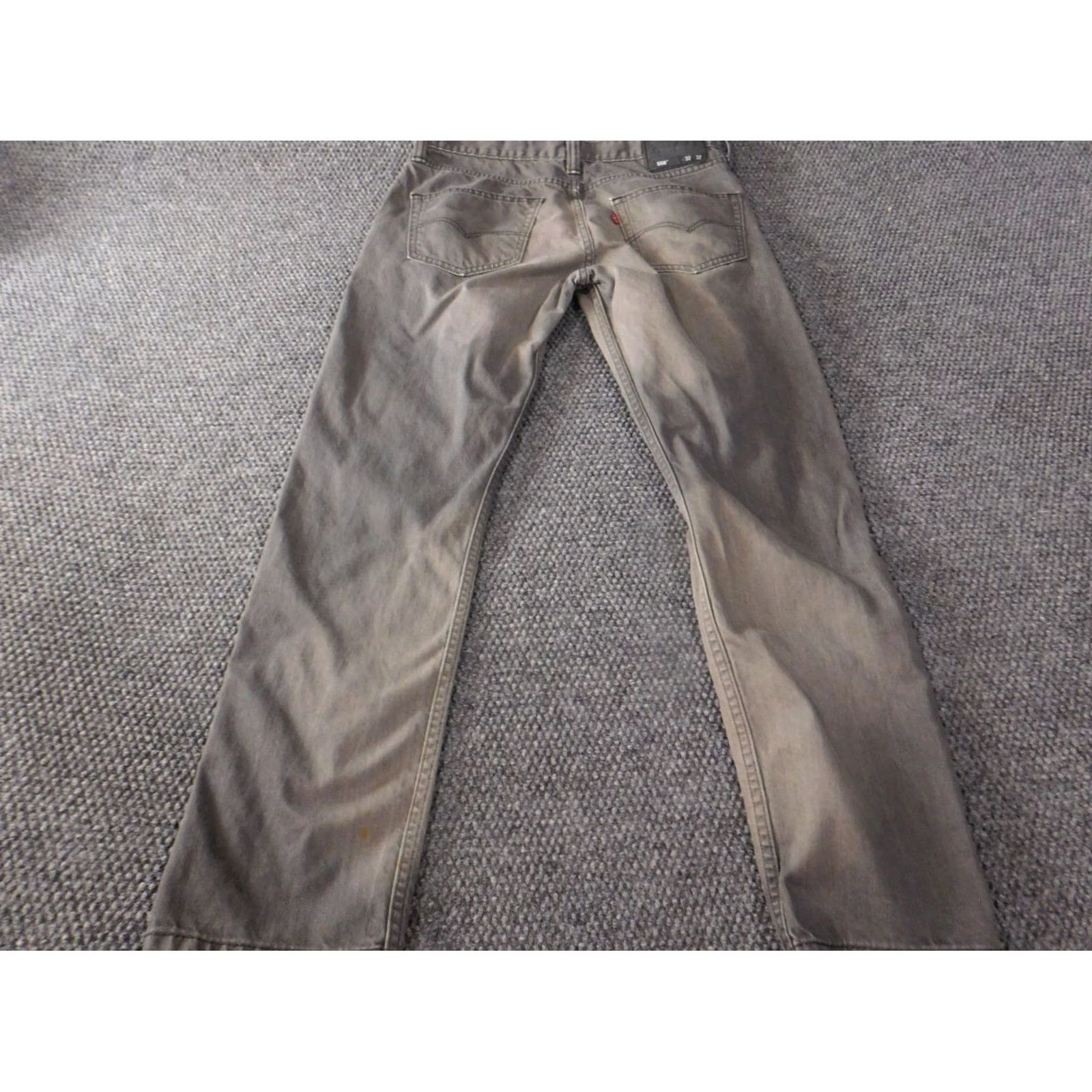 Levi's Levi's 508 Jeans Mens 32x30 Gray Straight Regular Classic Cowboy Pockets Denim Cotton Zip Inseam 30" Rise Mid 10-12 In. Size US 32 / EU 48 - 5 Thumbnail