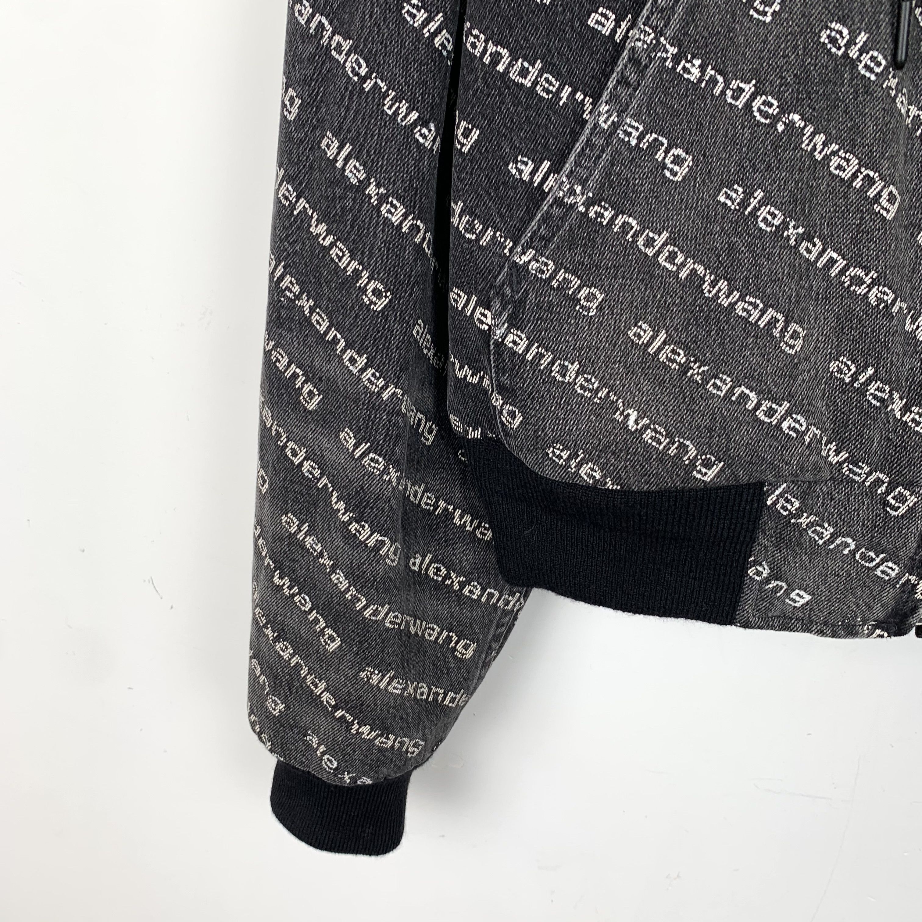 Alexander Wang Alexander Wang Black & Gray Logo Jacket (Size S) Size S / US 4 / IT 40 - 5 Thumbnail