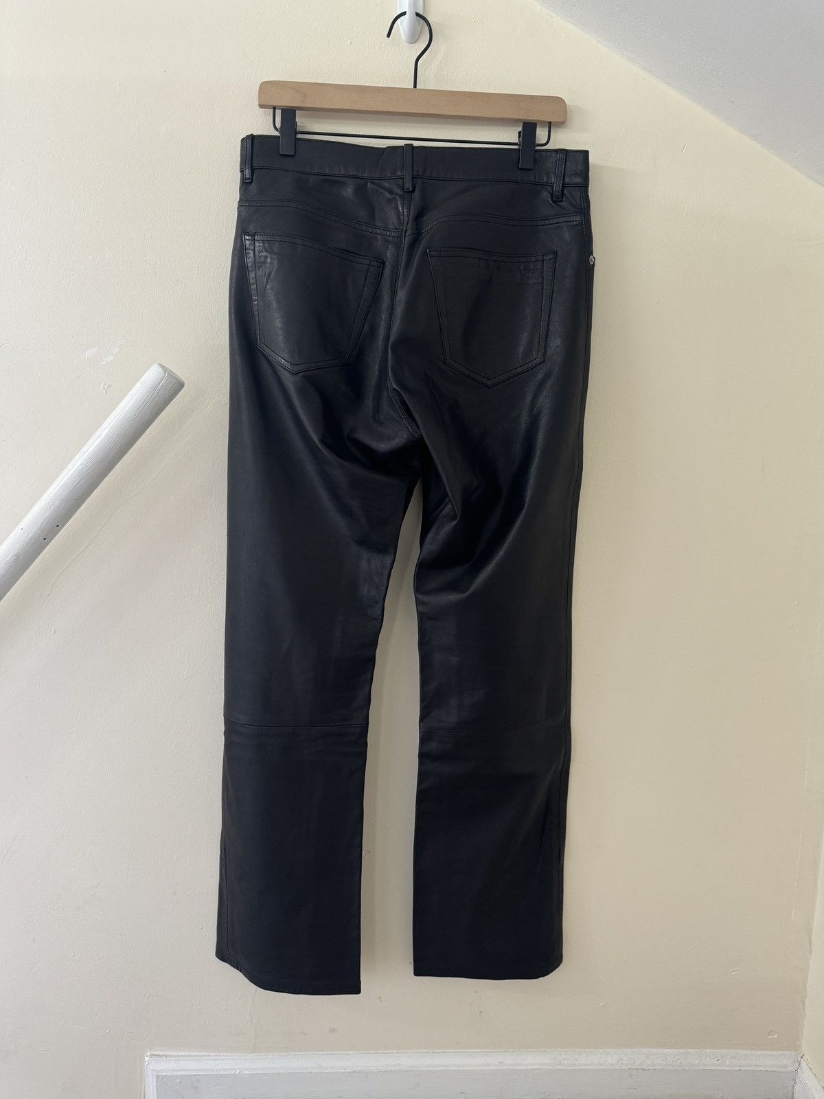 Helmut Lang 1999 Leather Pants Size US 32 / EU 48 - 2 Thumbnail