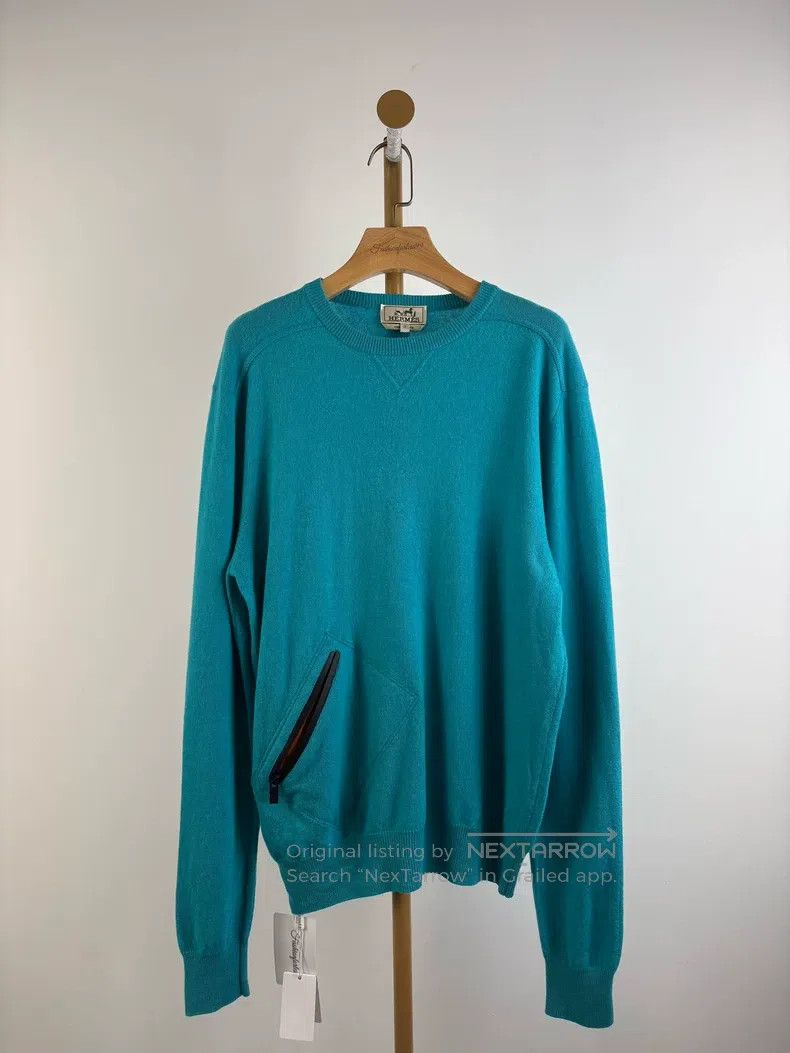 Hermes Hermes Teal Cashmere Sweater Size M / US 6-8 / IT 42-44 - 1 Thumbnail