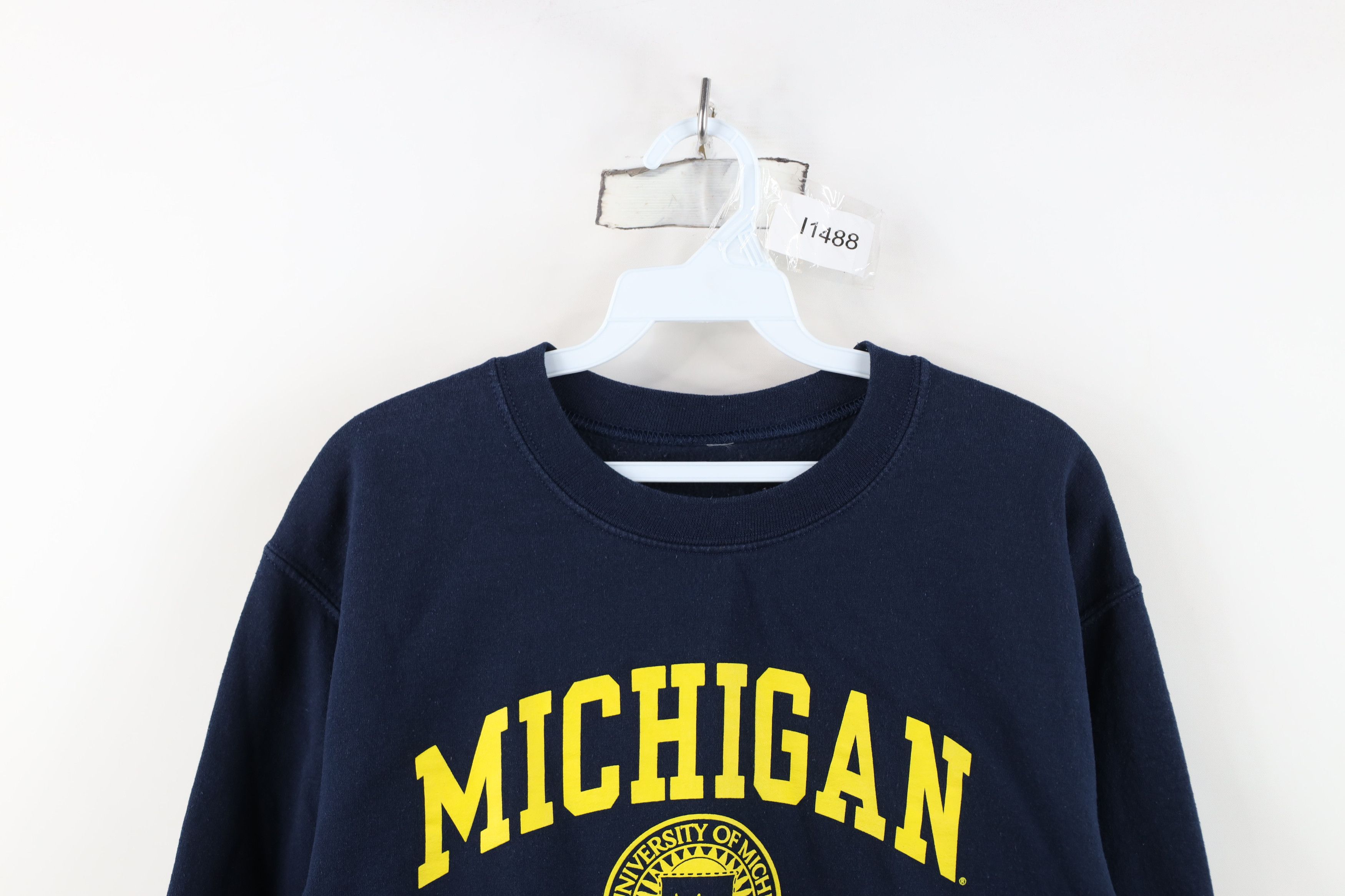 Vintage Vintage 90s Spell University of Michigan Crewneck Sweatshirt Size S / US 4 / IT 40 - 2 Thumbnail
