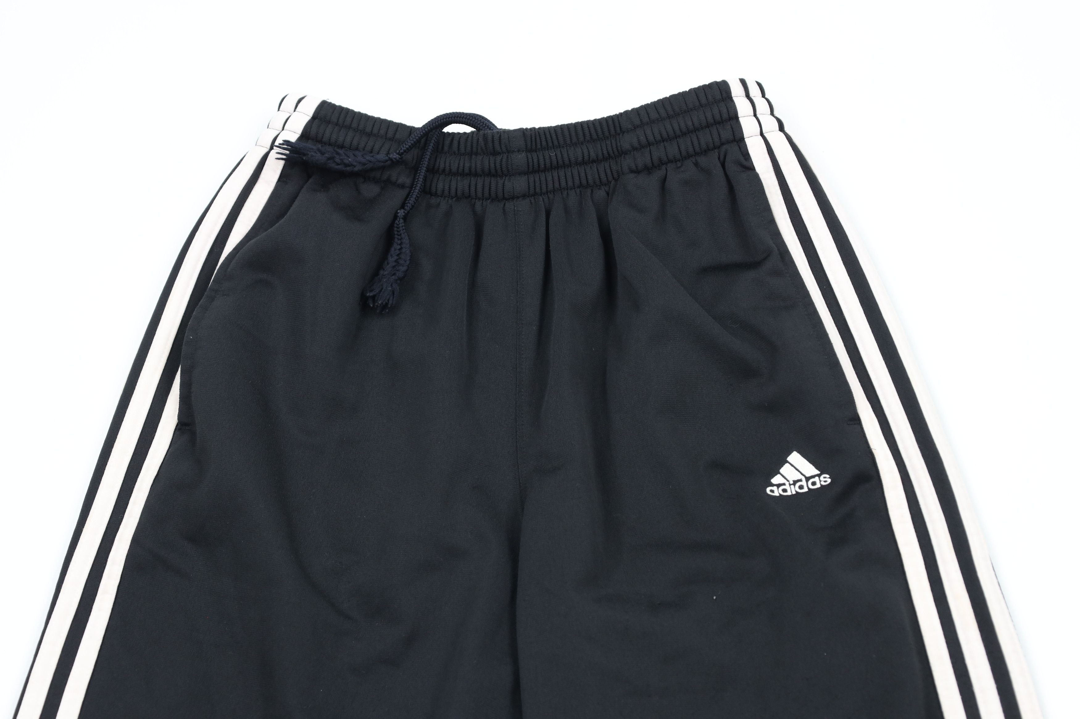 Adidas × Vintage Vintage Adidas Out Striped Wide Leg Sweatpants Pants Black Size US 32 / EU 48 - 2 Thumbnail