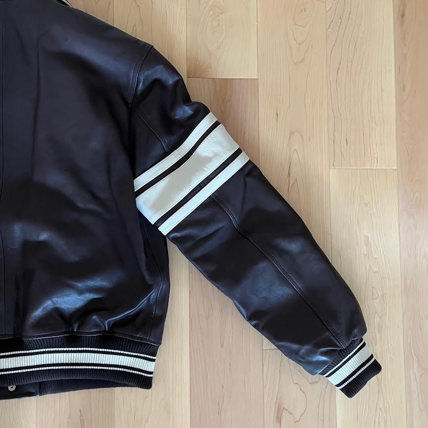 Stussy Stussy Wales Bonner Leather Varsity Jacket & Collab Dustbag Size US M / EU 48-50 / 2 - 10 Thumbnail